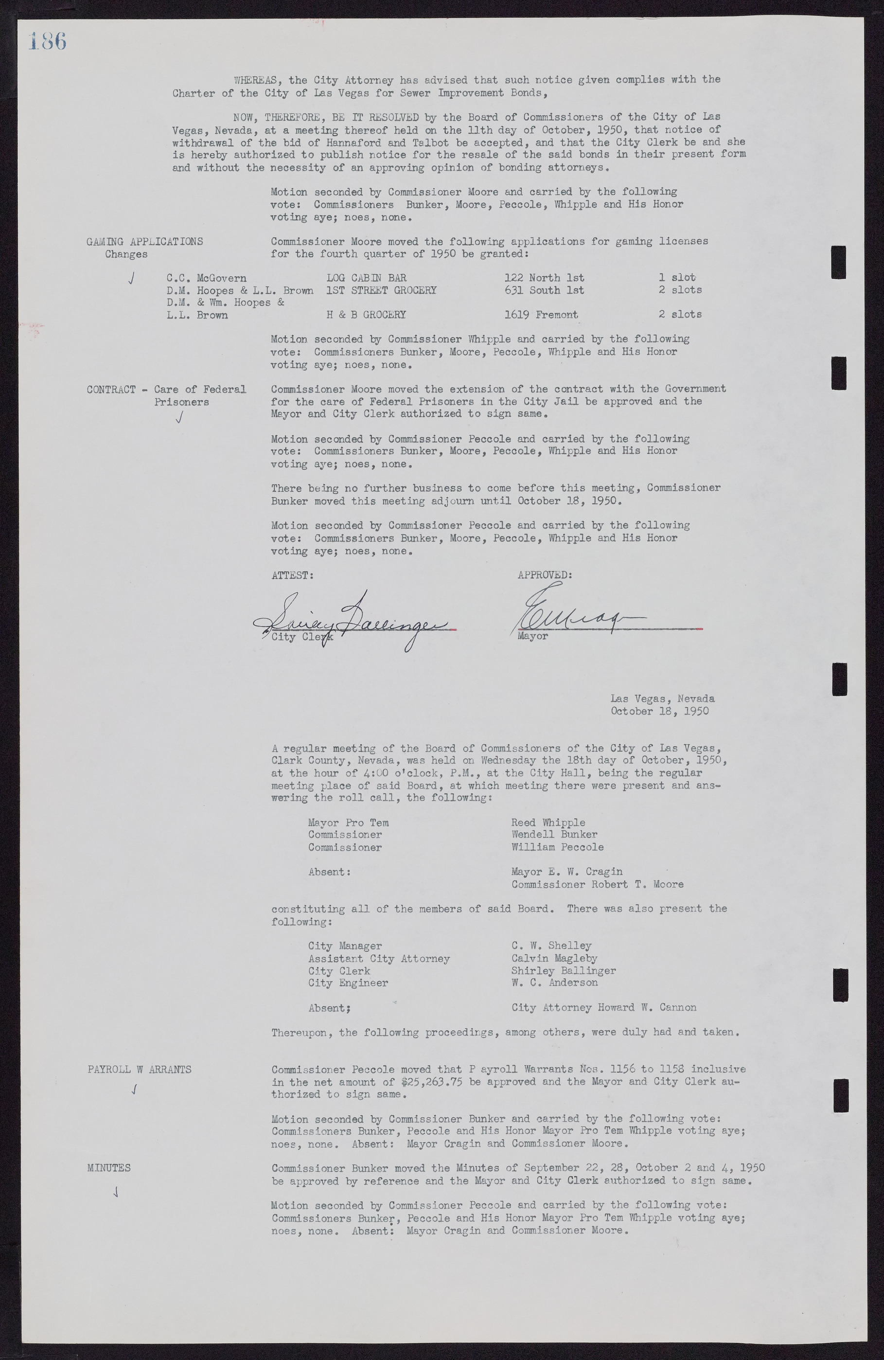 Las Vegas City Commission Minutes, November 7, 1949 to May 21, 1952, lvc000007-196