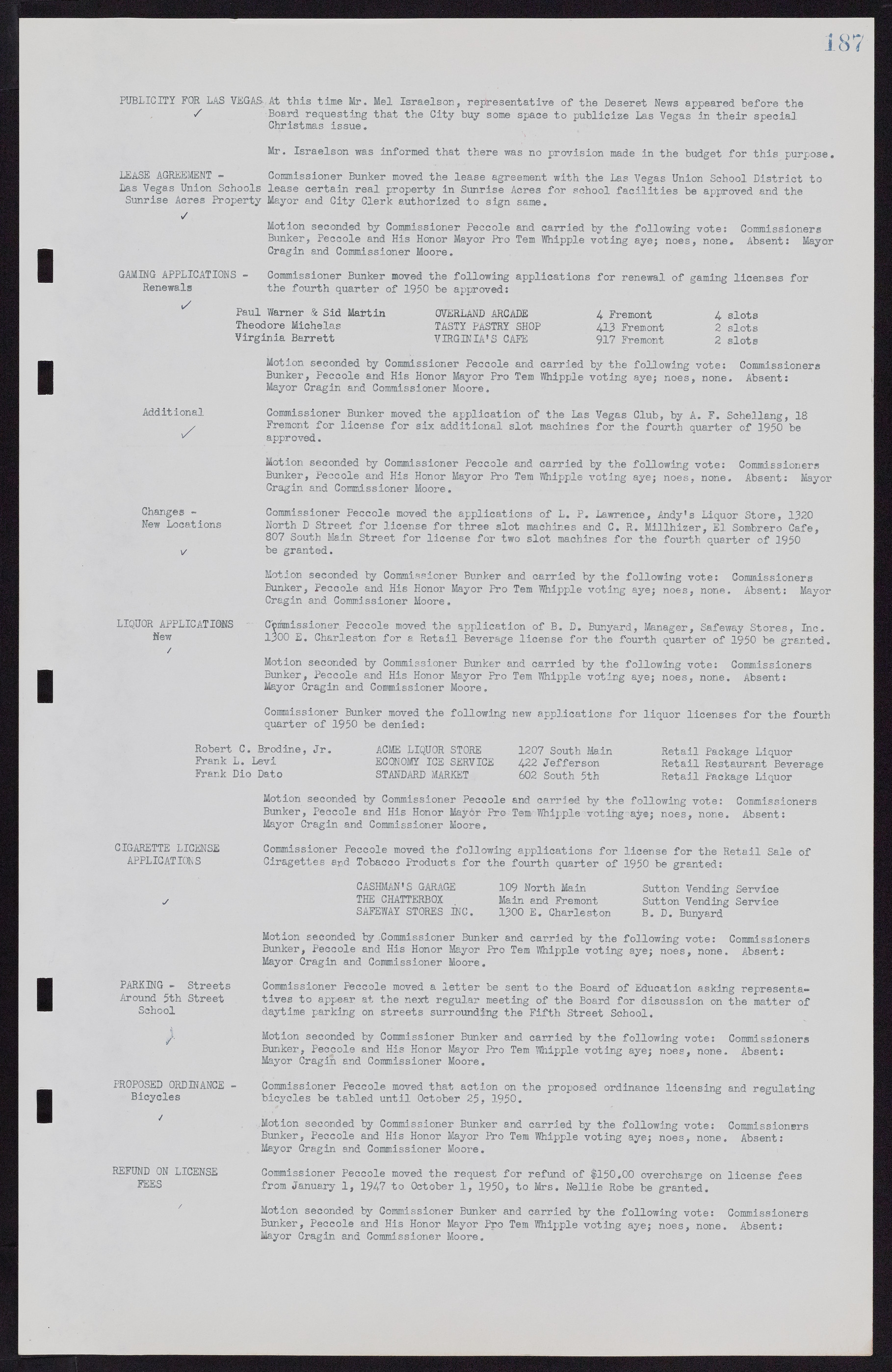 Las Vegas City Commission Minutes, November 7, 1949 to May 21, 1952, lvc000007-197