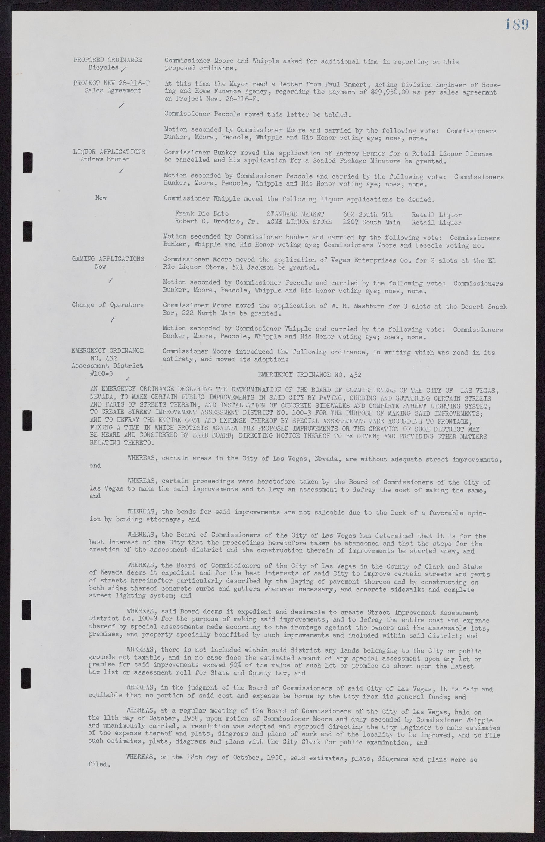 Las Vegas City Commission Minutes, November 7, 1949 to May 21, 1952, lvc000007-199