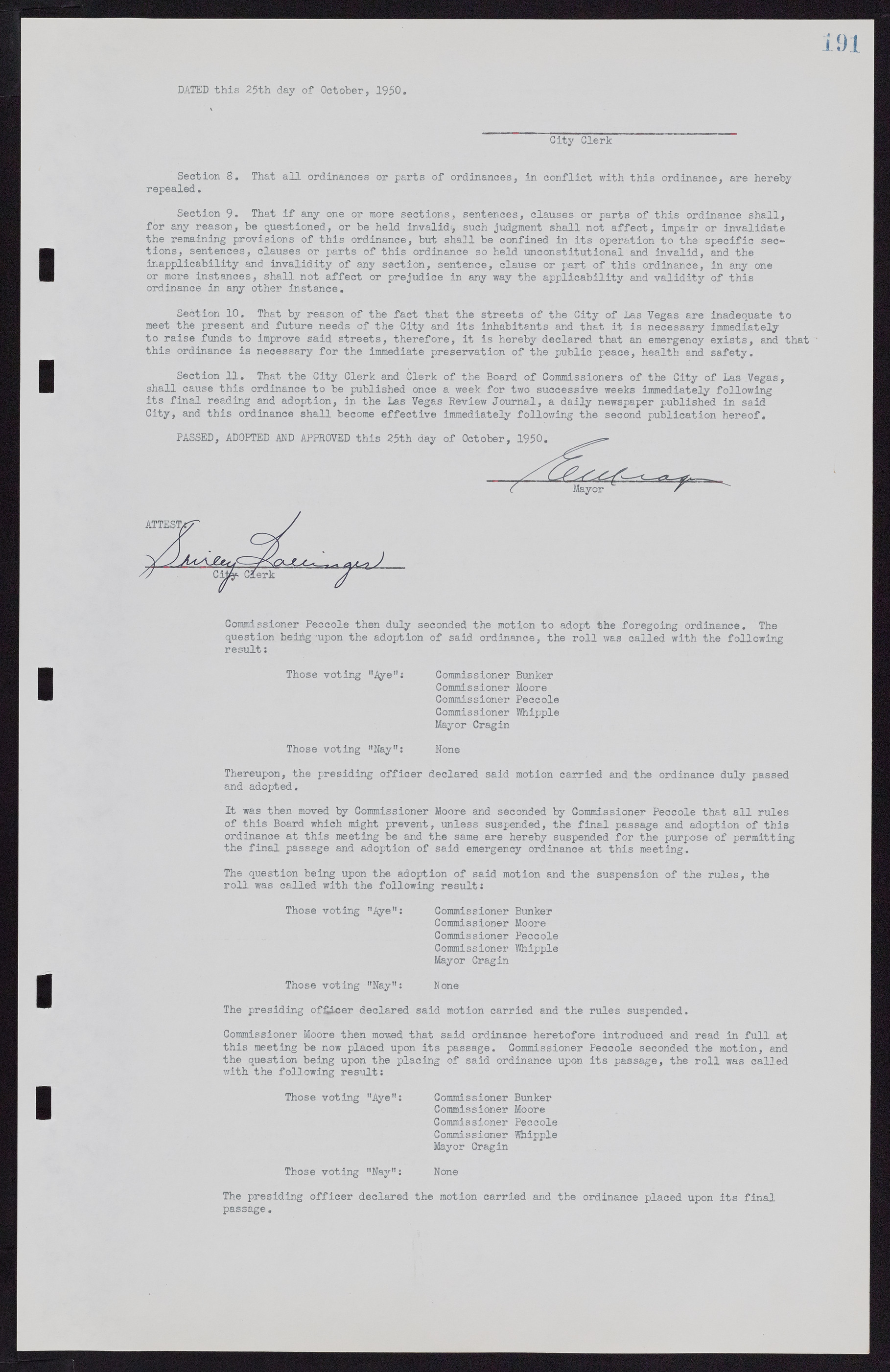 Las Vegas City Commission Minutes, November 7, 1949 to May 21, 1952, lvc000007-201