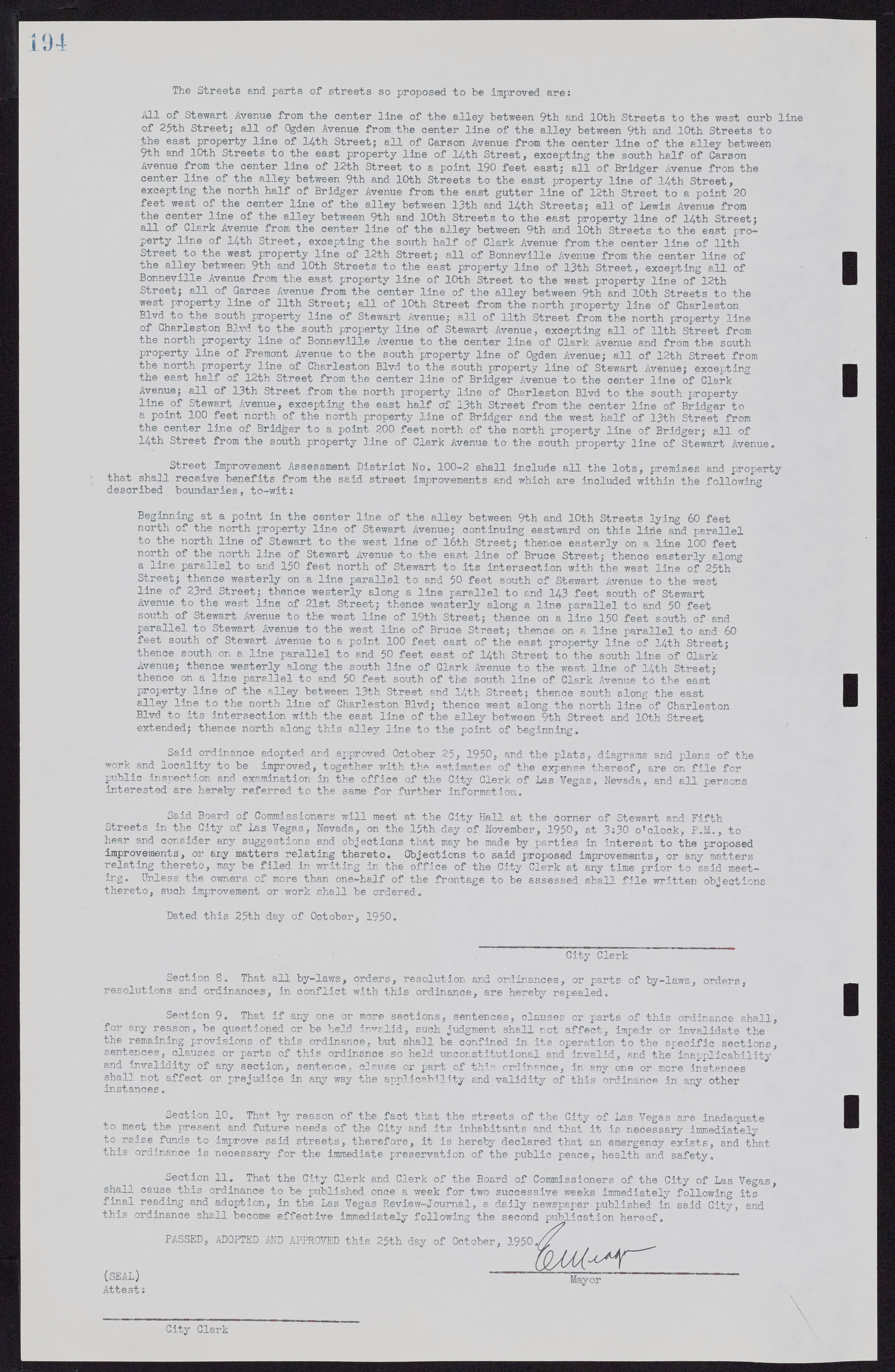 Las Vegas City Commission Minutes, November 7, 1949 to May 21, 1952, lvc000007-204