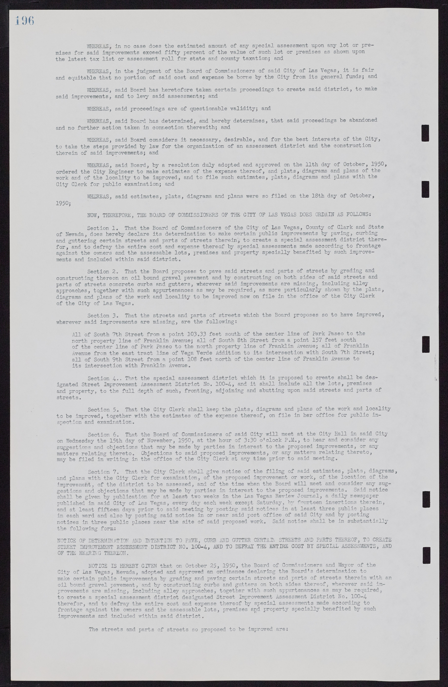 Las Vegas City Commission Minutes, November 7, 1949 to May 21, 1952, lvc000007-206