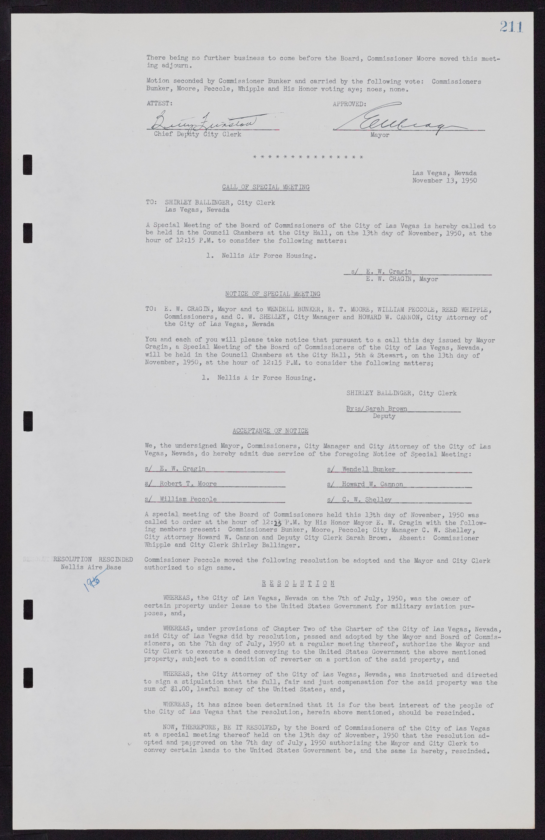 Las Vegas City Commission Minutes, November 7, 1949 to May 21, 1952, lvc000007-221