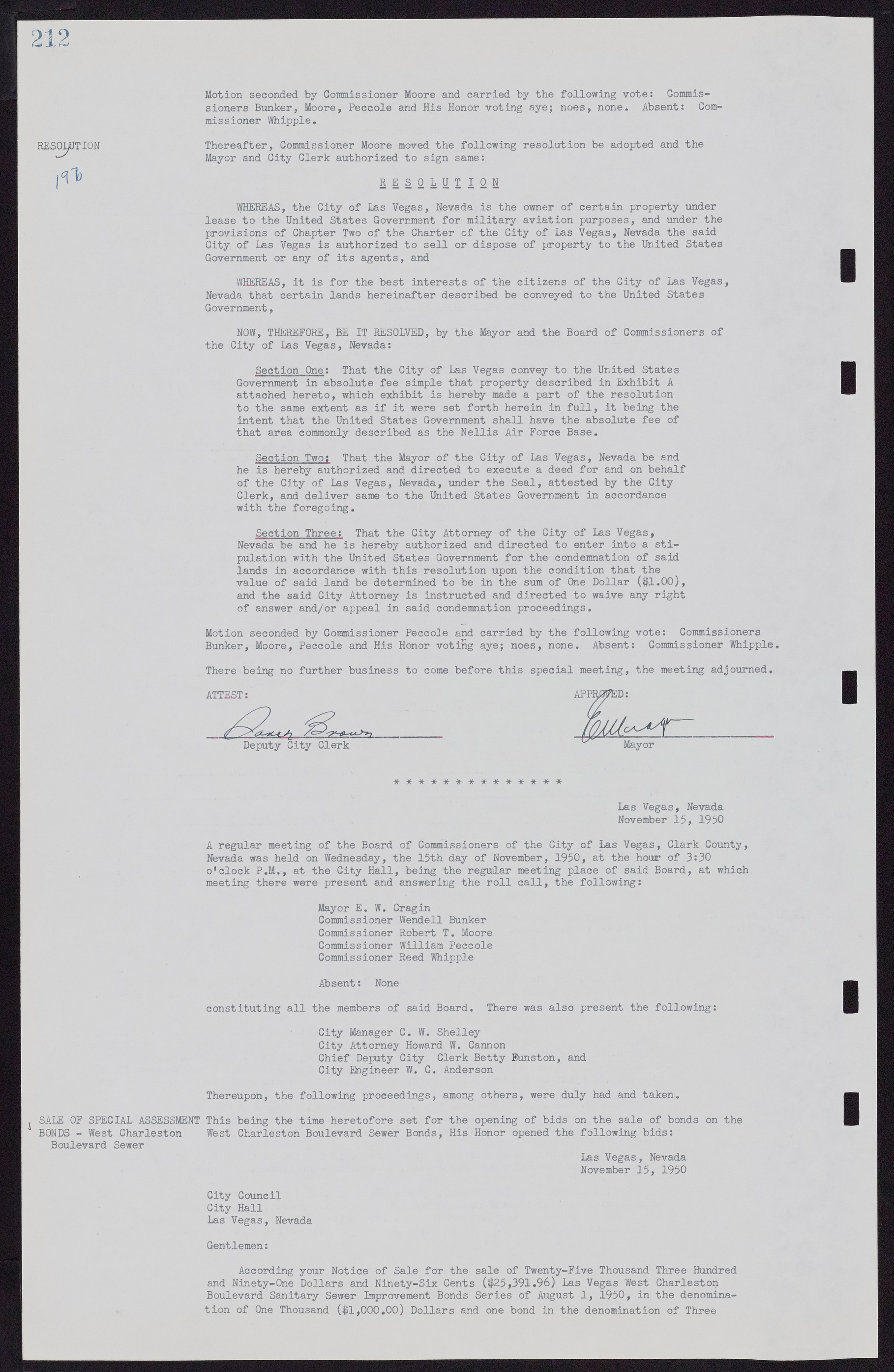 Las Vegas City Commission Minutes, November 7, 1949 to May 21, 1952, lvc000007-222