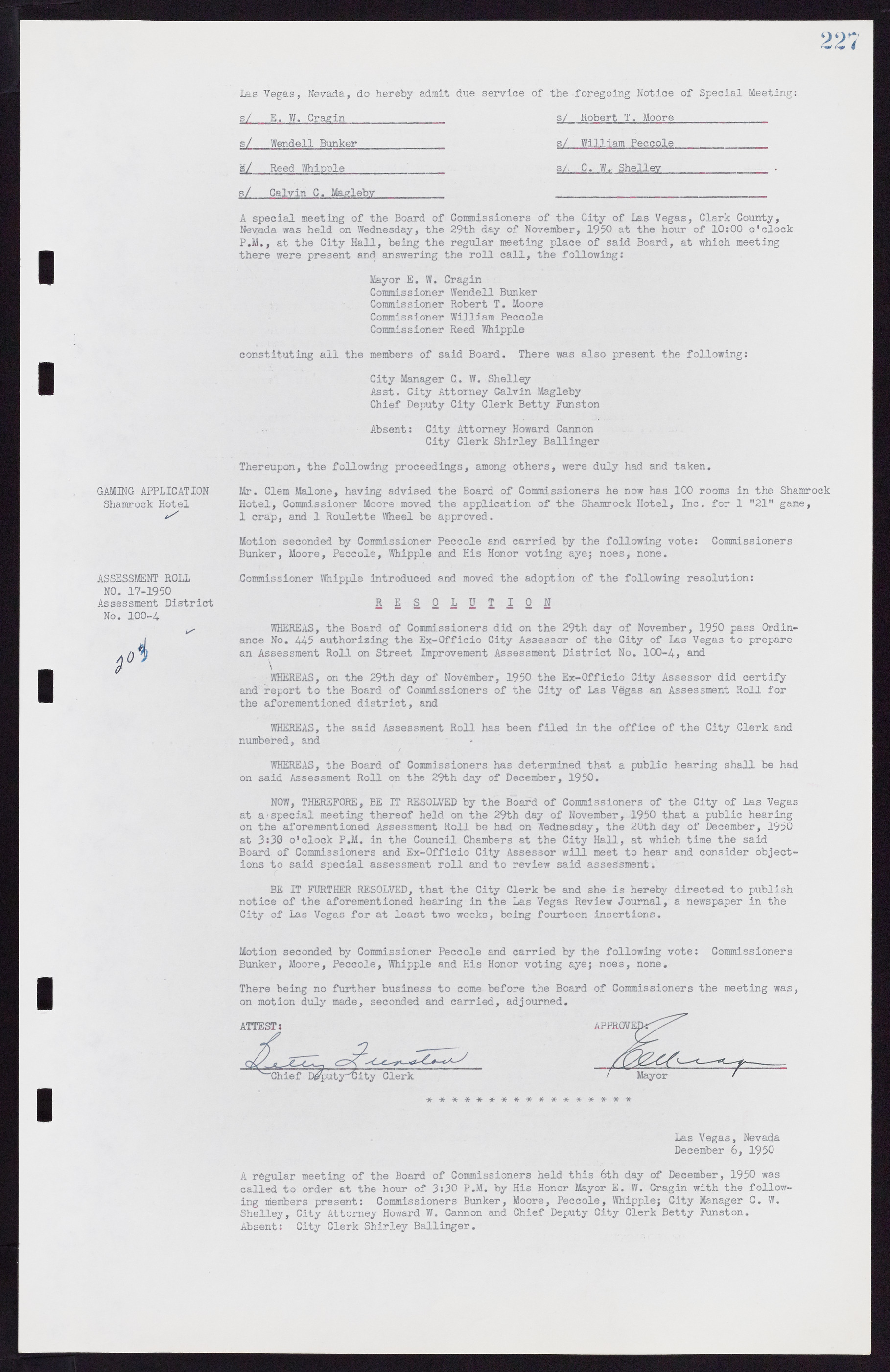 Las Vegas City Commission Minutes, November 7, 1949 to May 21, 1952, lvc000007-237