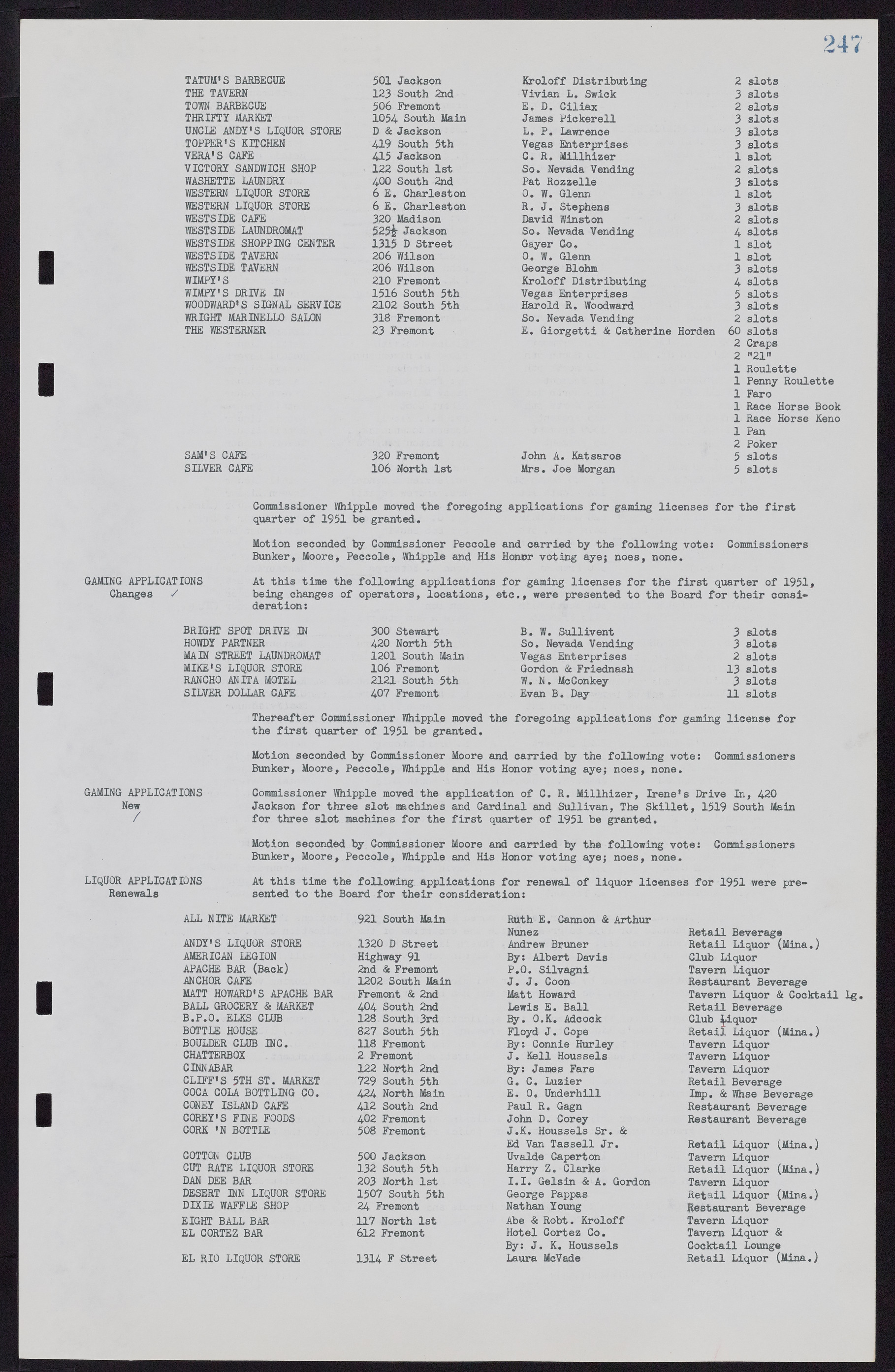 Las Vegas City Commission Minutes, November 7, 1949 to May 21, 1952, lvc000007-257