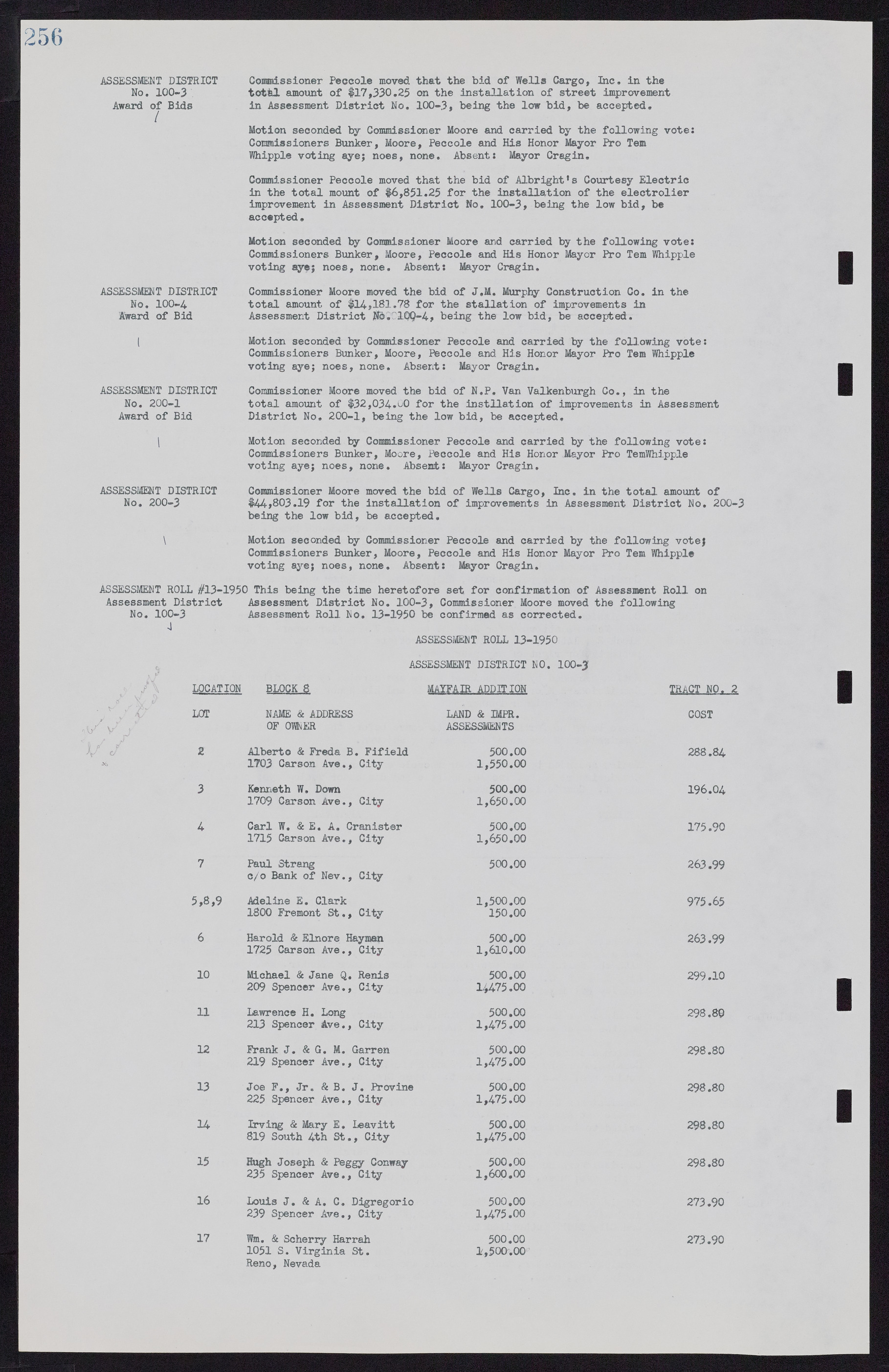 Las Vegas City Commission Minutes, November 7, 1949 to May 21, 1952, lvc000007-268