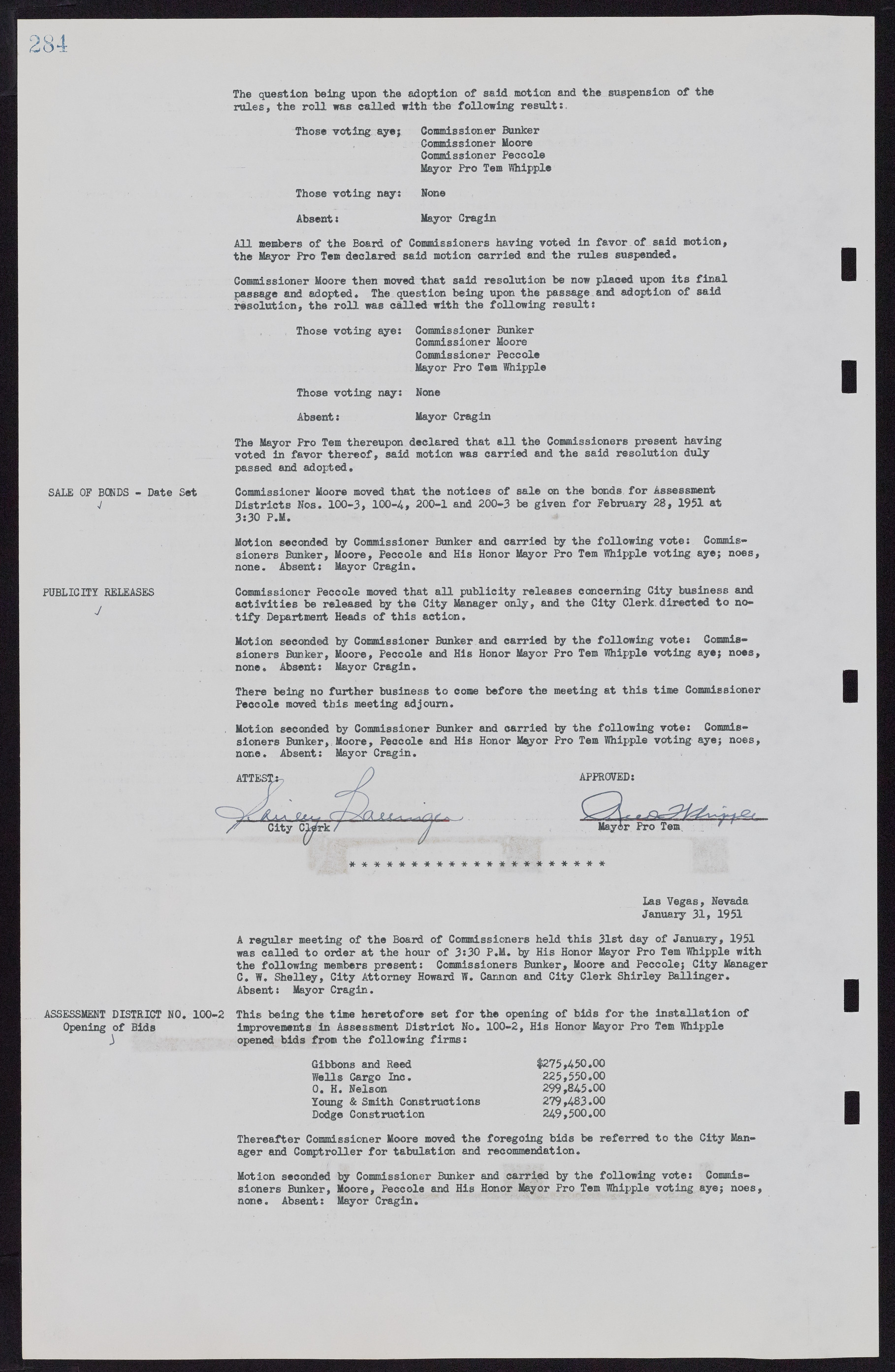 Las Vegas City Commission Minutes, November 7, 1949 to May 21, 1952, lvc000007-296