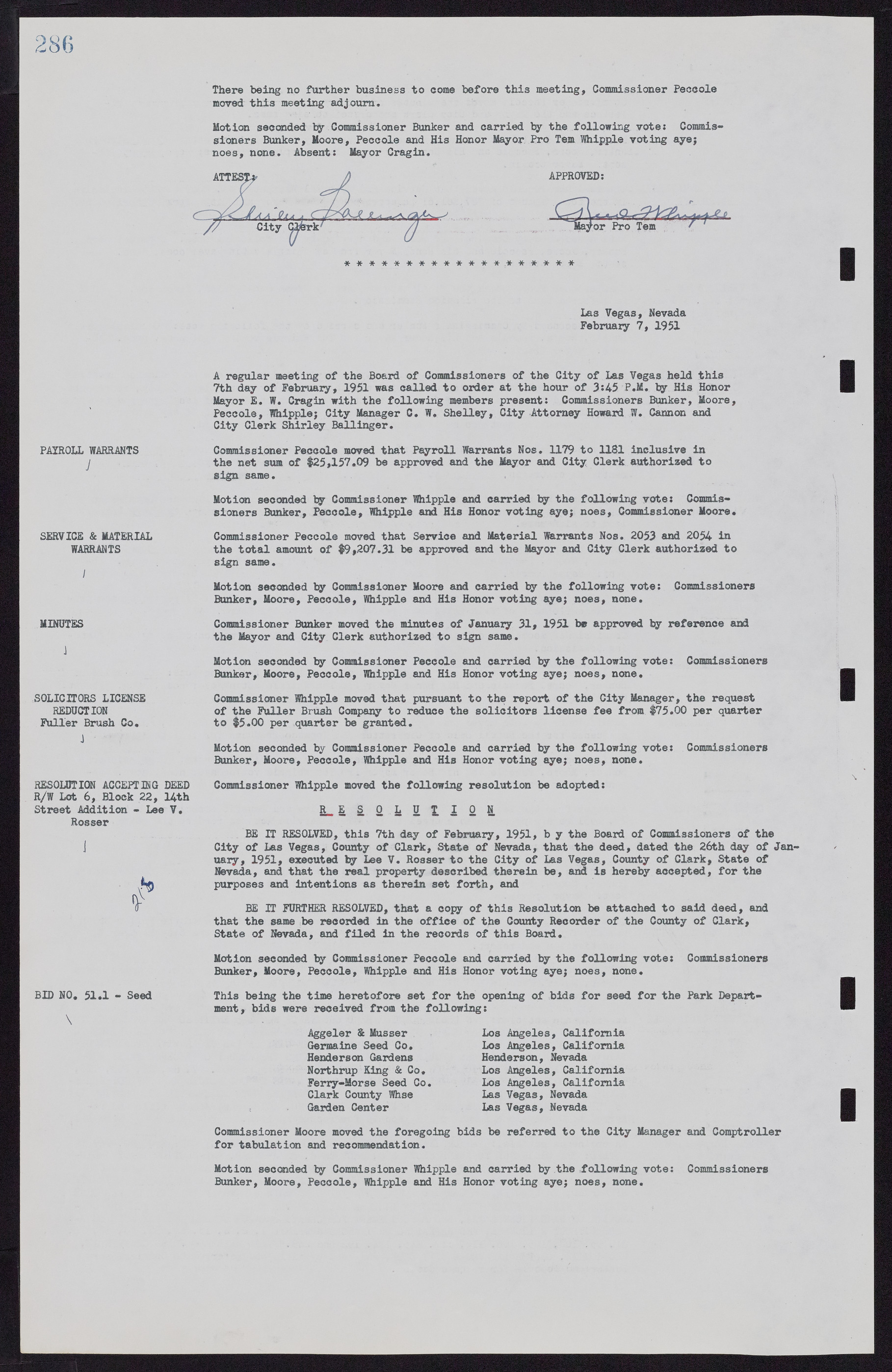 Las Vegas City Commission Minutes, November 7, 1949 to May 21, 1952, lvc000007-298