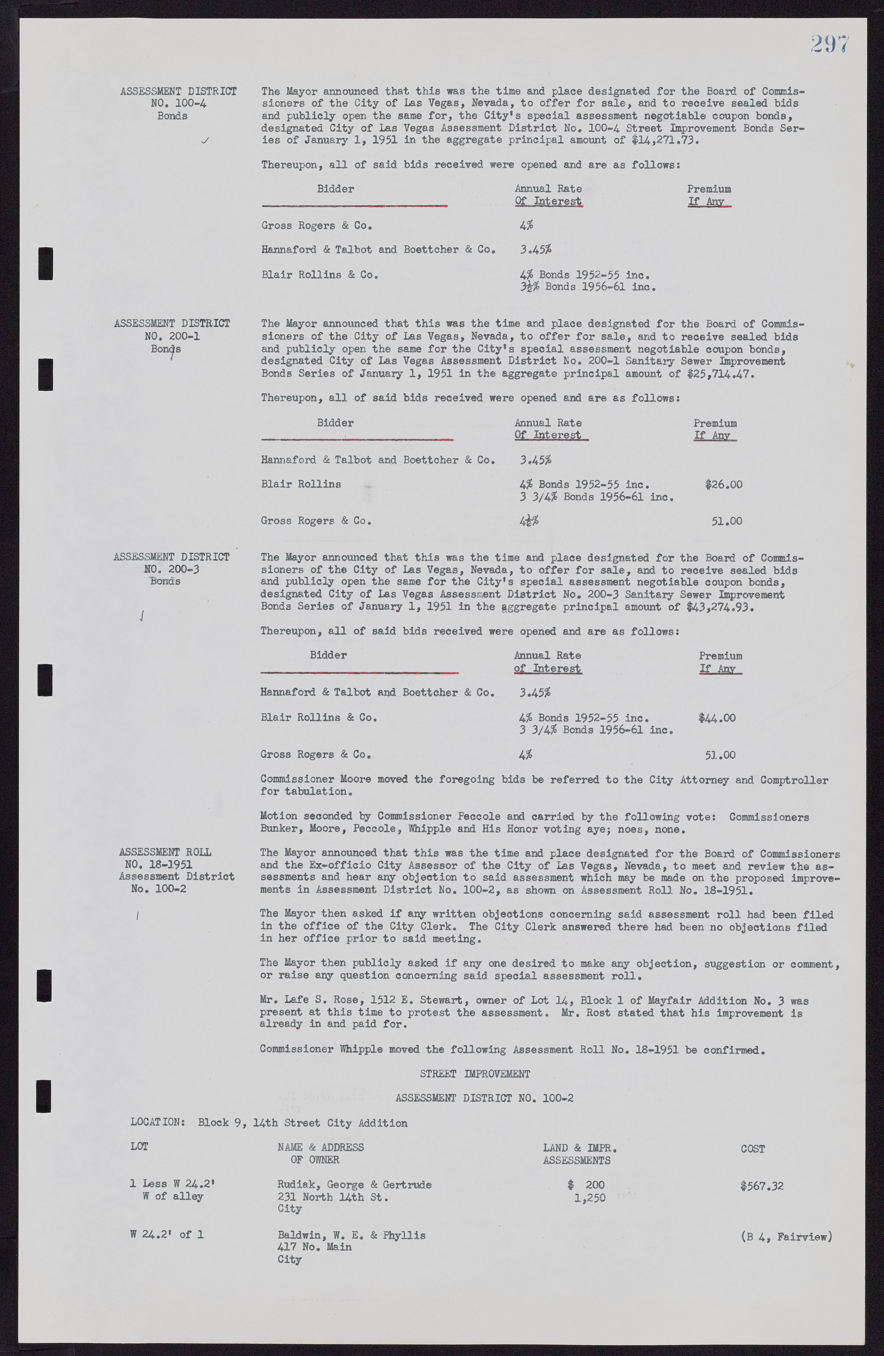 Las Vegas City Commission Minutes, November 7, 1949 to May 21, 1952, lvc000007-309