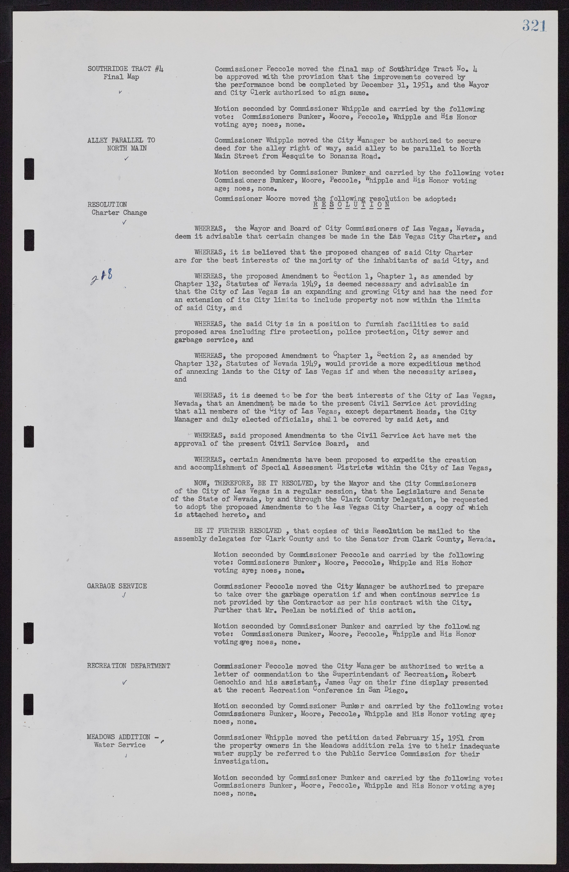 Las Vegas City Commission Minutes, November 7, 1949 to May 21, 1952, lvc000007-333