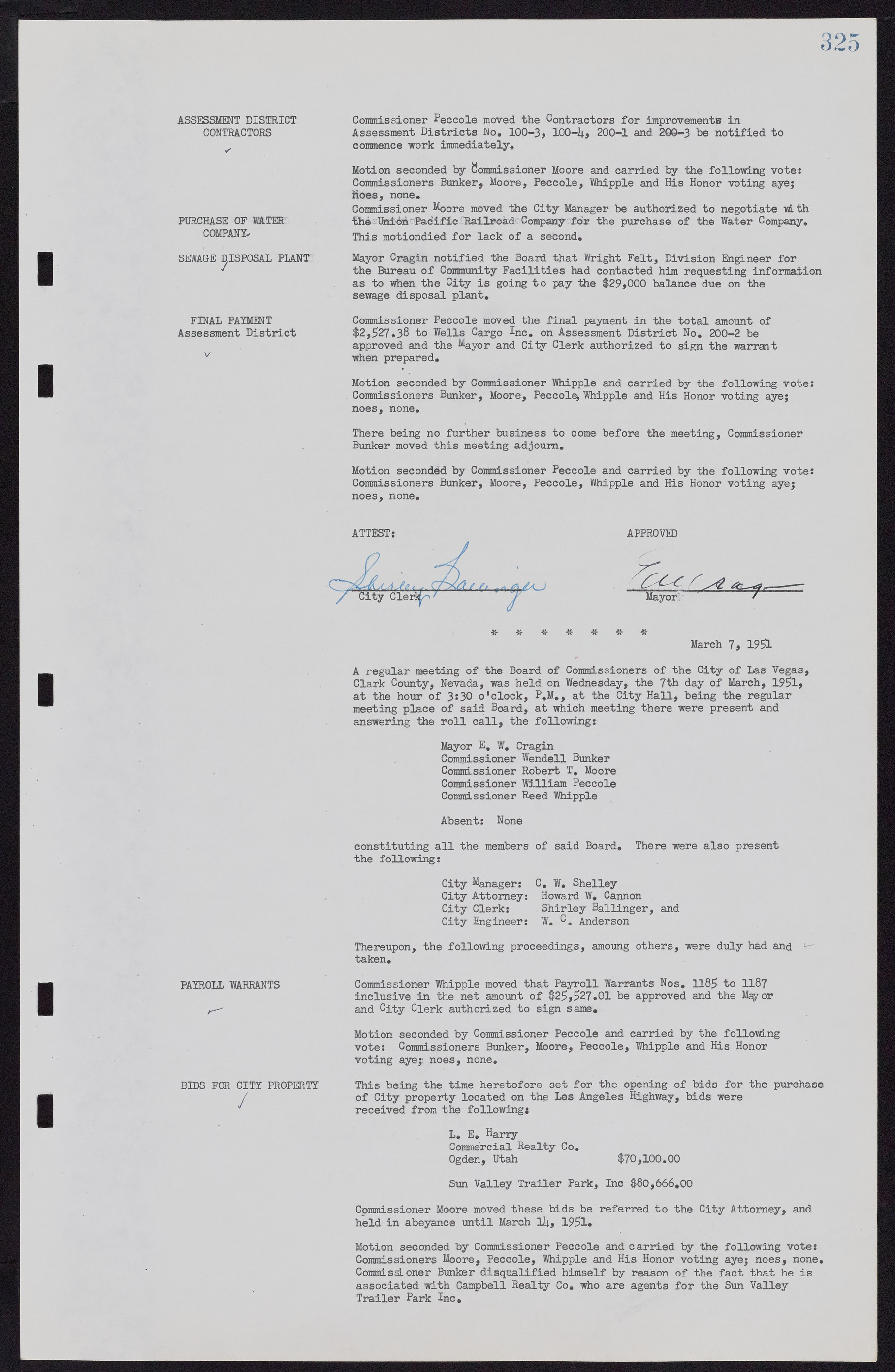 Las Vegas City Commission Minutes, November 7, 1949 to May 21, 1952, lvc000007-337