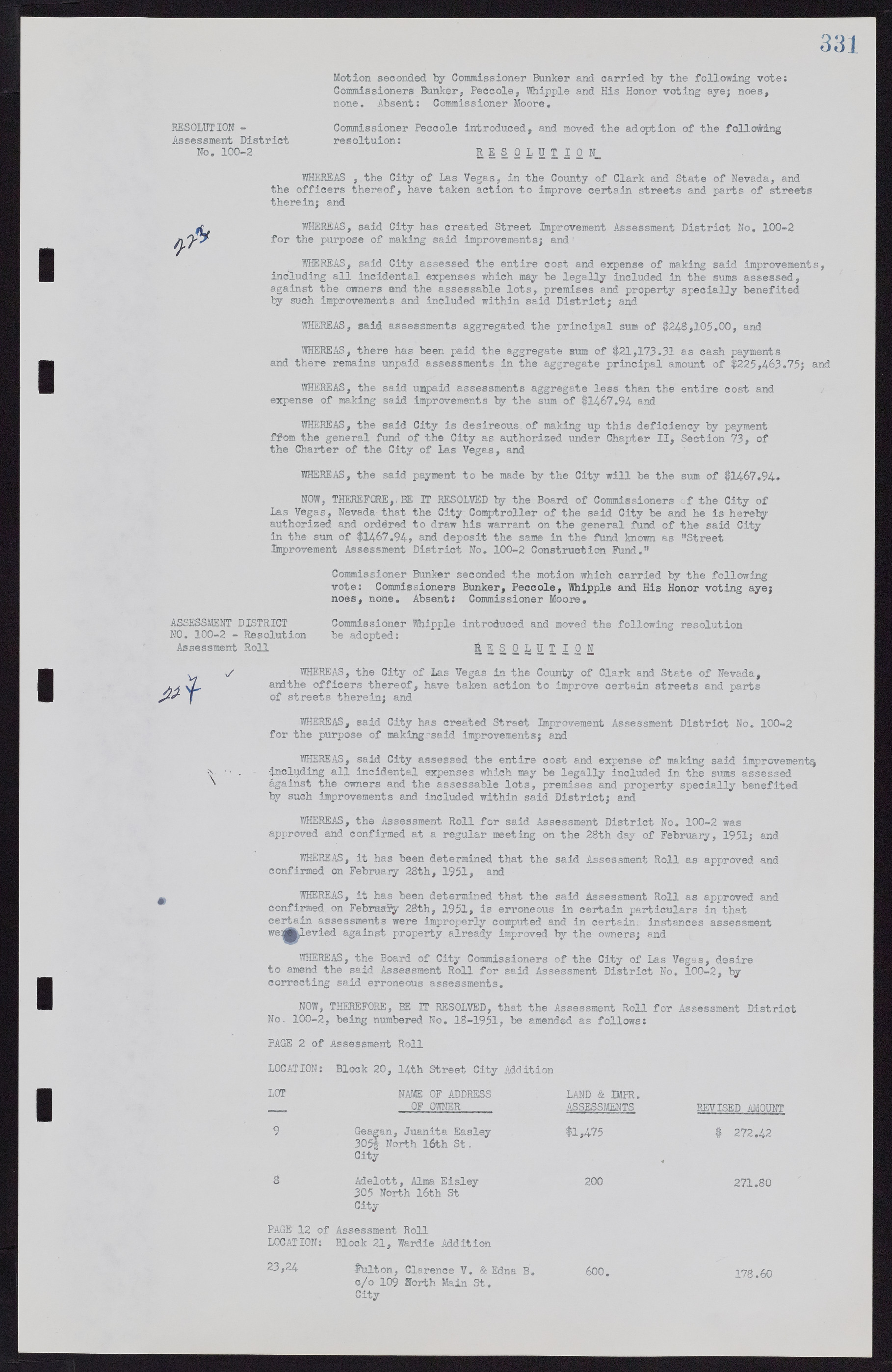 Las Vegas City Commission Minutes, November 7, 1949 to May 21, 1952, lvc000007-343