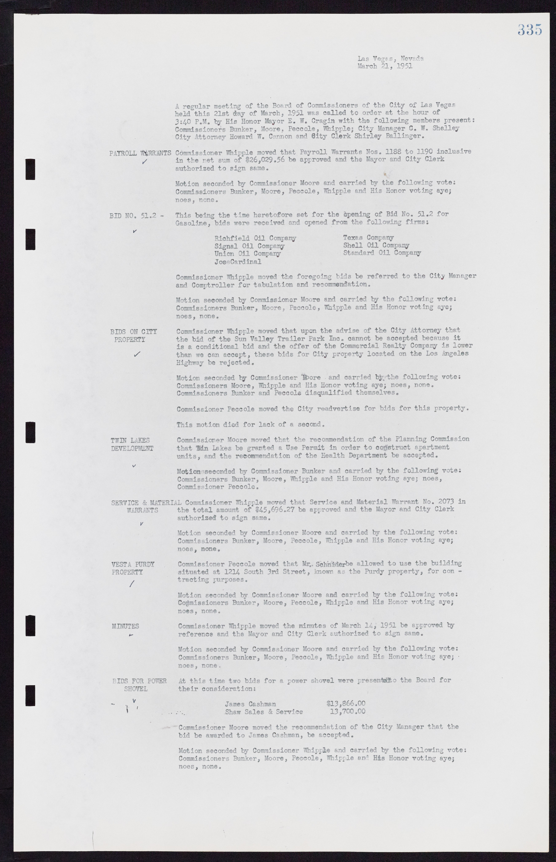 Las Vegas City Commission Minutes, November 7, 1949 to May 21, 1952, lvc000007-347