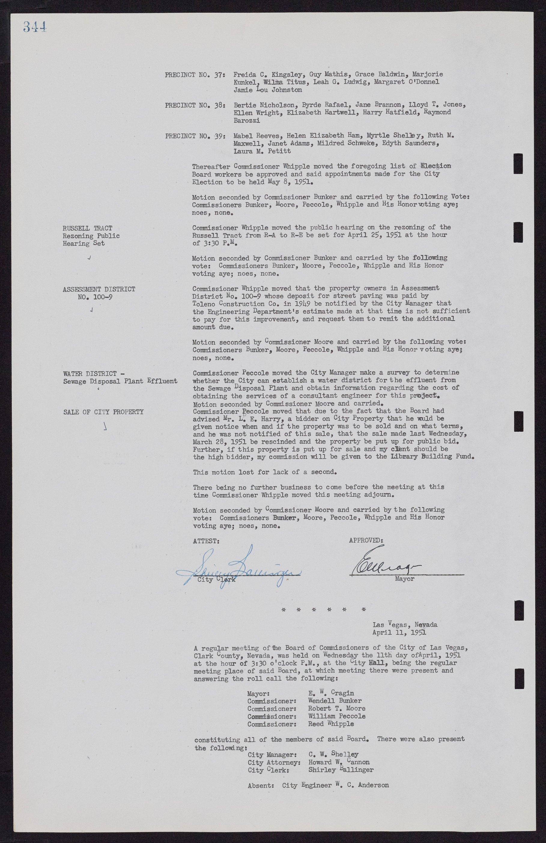 Las Vegas City Commission Minutes, November 7, 1949 to May 21, 1952, lvc000007-356