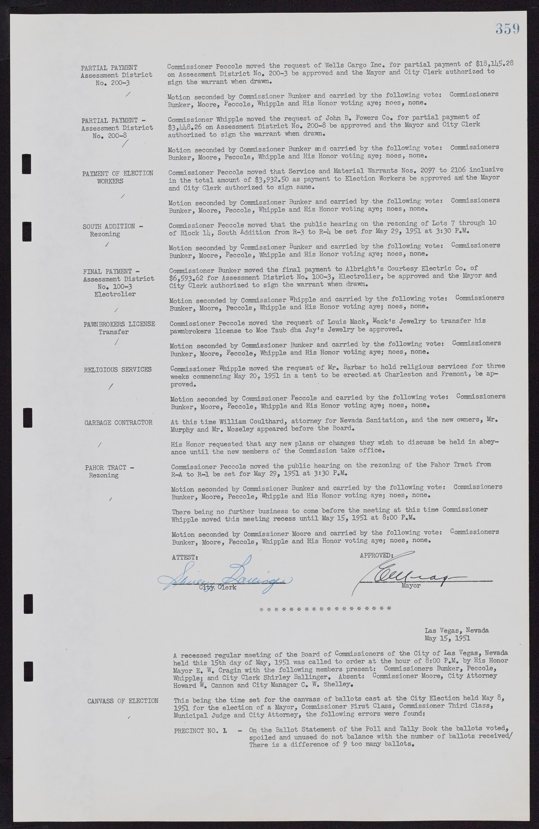 Las Vegas City Commission Minutes, November 7, 1949 to May 21, 1952, lvc000007-371
