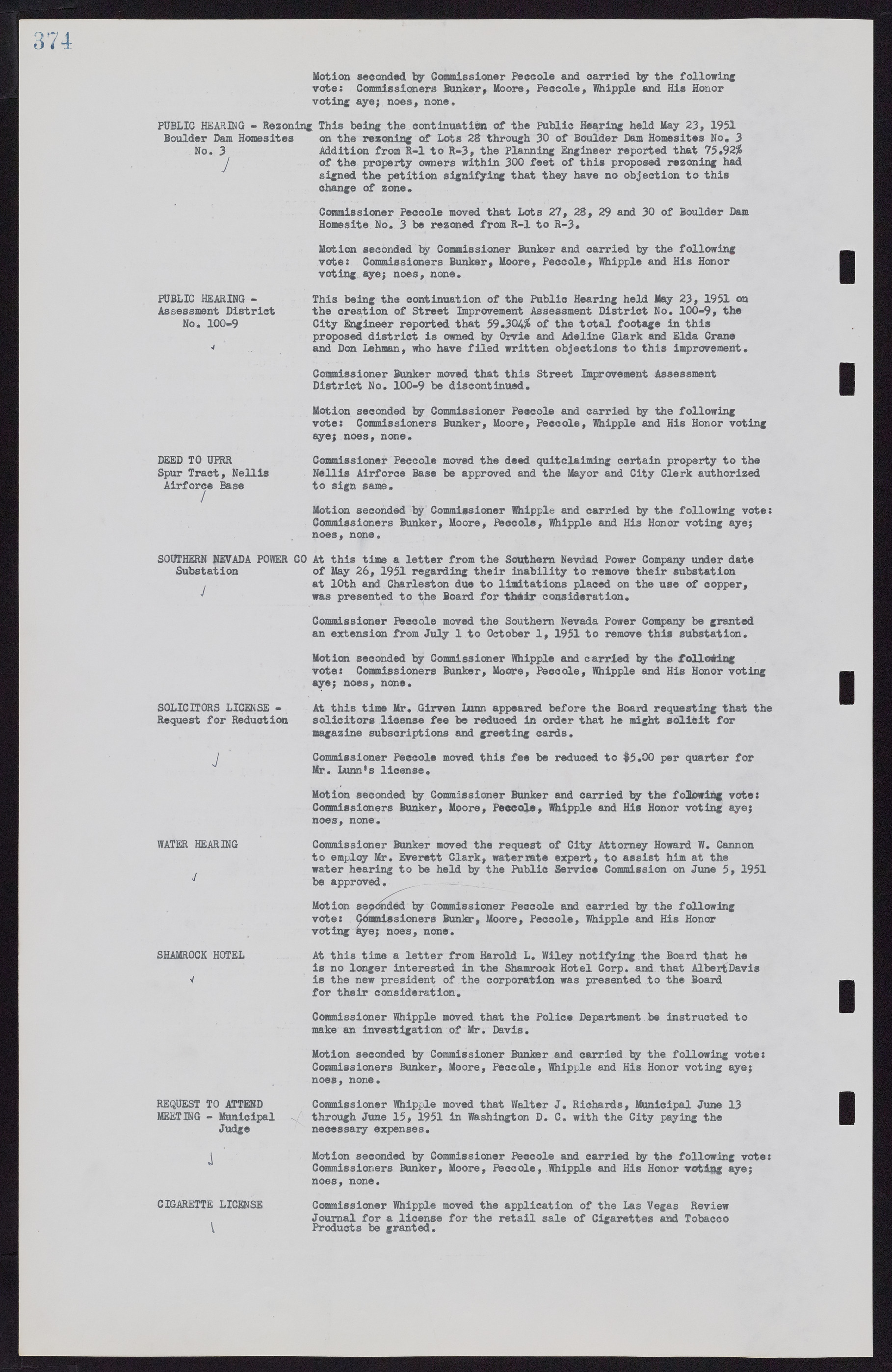 Las Vegas City Commission Minutes, November 7, 1949 to May 21, 1952, lvc000007-386