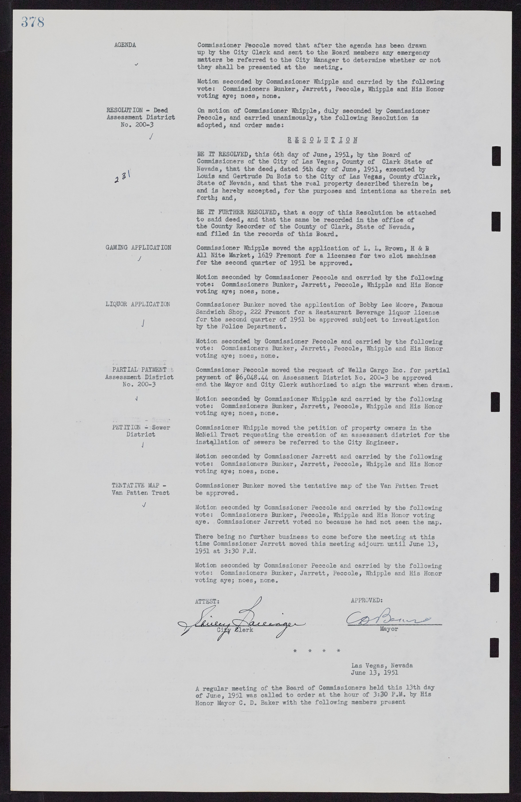 Las Vegas City Commission Minutes, November 7, 1949 to May 21, 1952, lvc000007-390