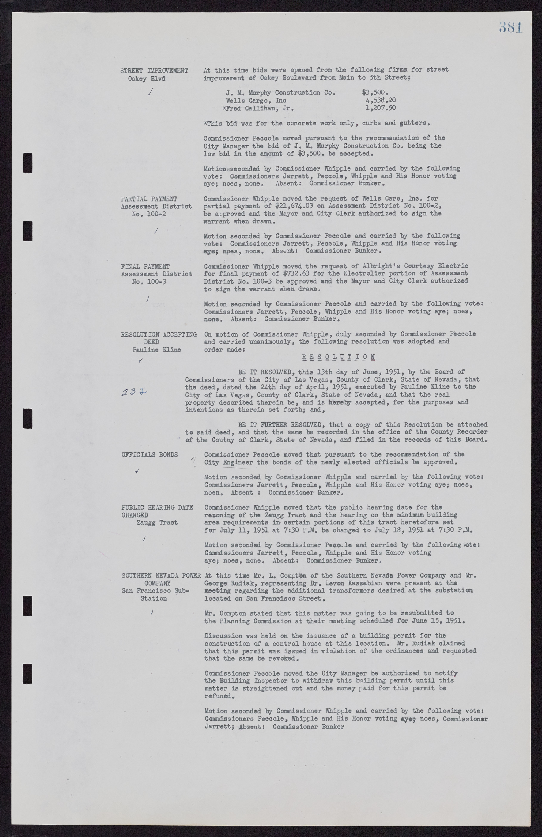 Las Vegas City Commission Minutes, November 7, 1949 to May 21, 1952, lvc000007-393