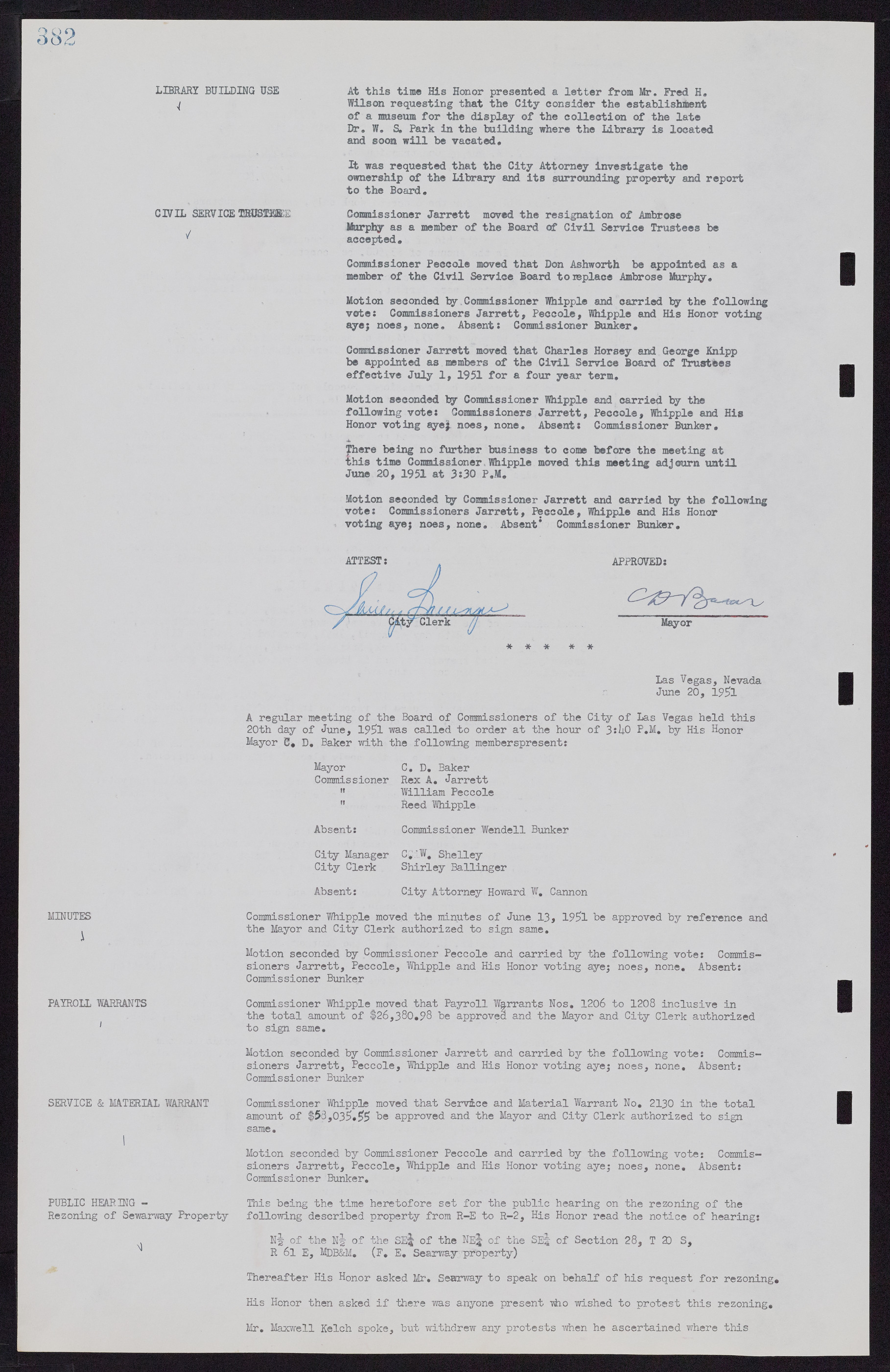 Las Vegas City Commission Minutes, November 7, 1949 to May 21, 1952, lvc000007-394