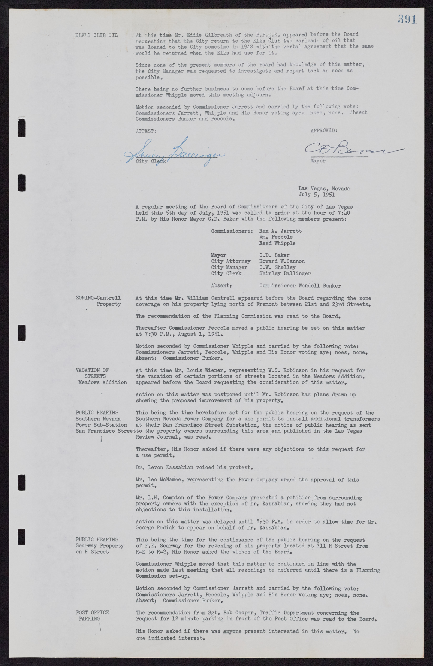 Las Vegas City Commission Minutes, November 7, 1949 to May 21, 1952, lvc000007-405