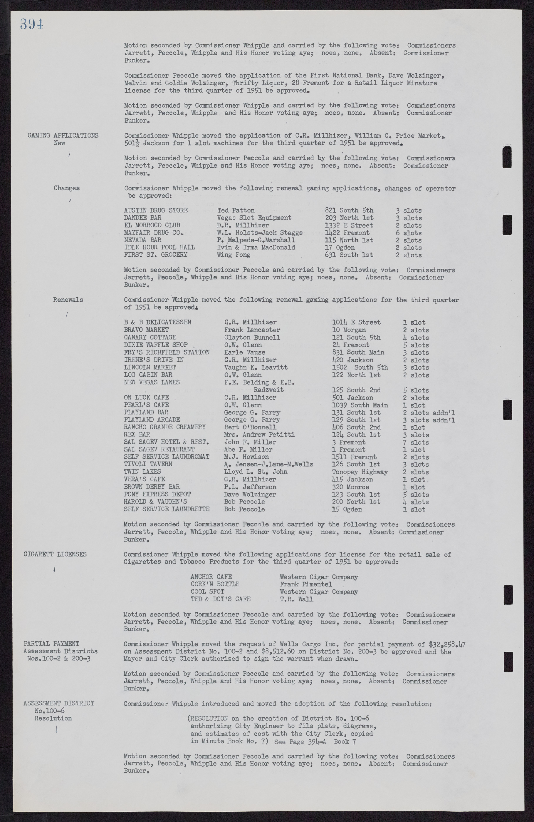 Las Vegas City Commission Minutes, November 7, 1949 to May 21, 1952, lvc000007-408