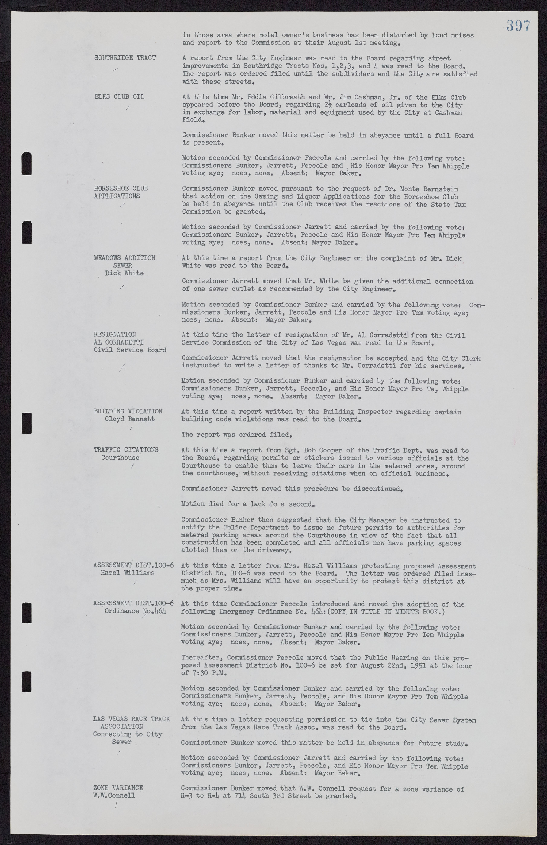 Las Vegas City Commission Minutes, November 7, 1949 to May 21, 1952, lvc000007-413
