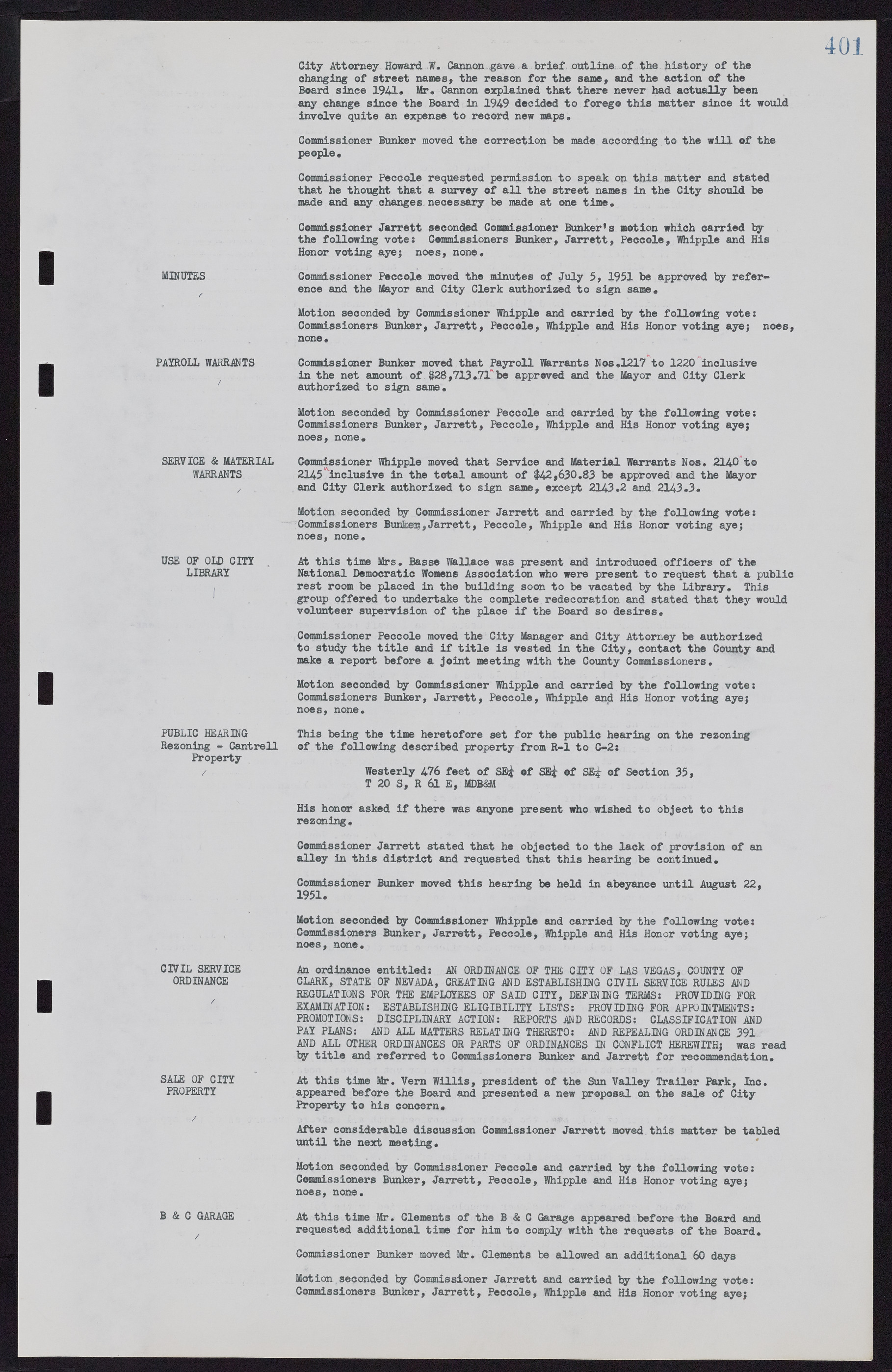 Las Vegas City Commission Minutes, November 7, 1949 to May 21, 1952, lvc000007-417