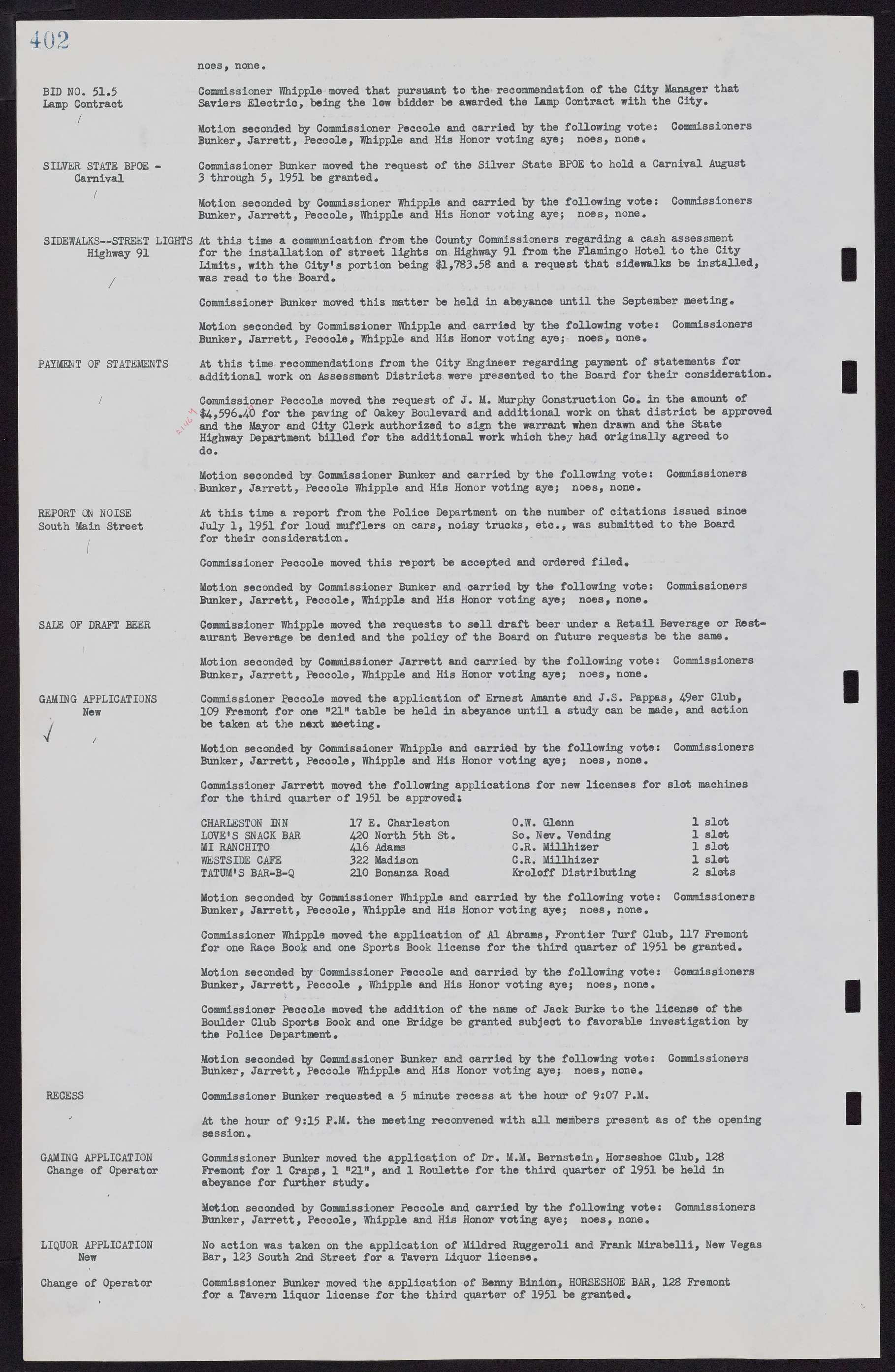 Las Vegas City Commission Minutes, November 7, 1949 to May 21, 1952, lvc000007-418