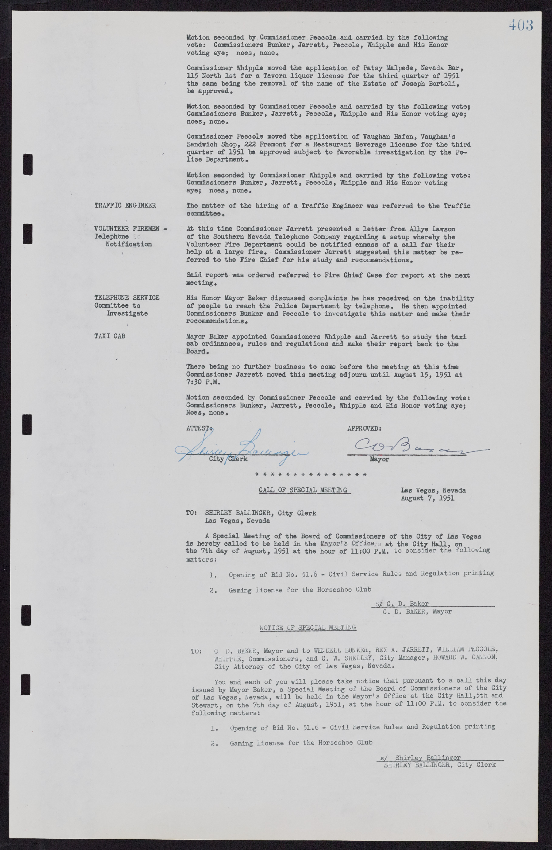 Las Vegas City Commission Minutes, November 7, 1949 to May 21, 1952, lvc000007-419
