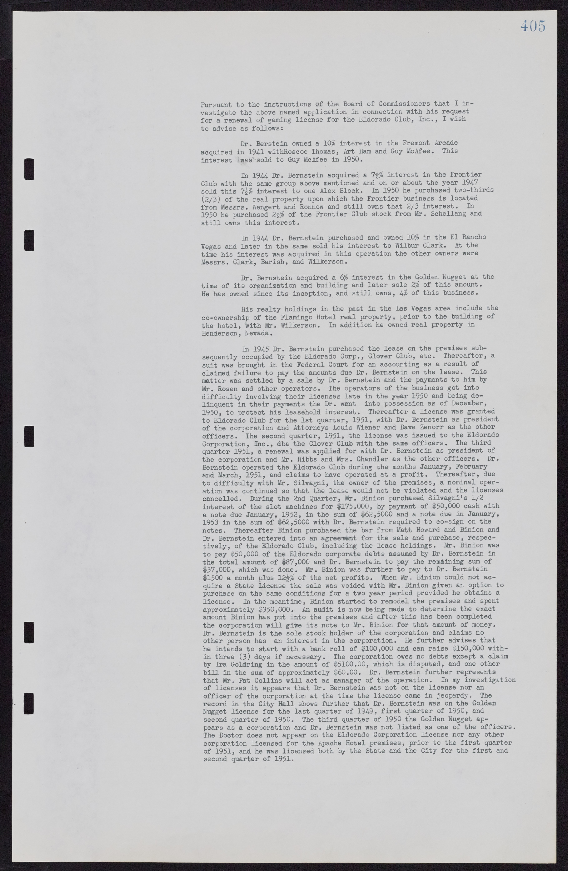 Las Vegas City Commission Minutes, November 7, 1949 to May 21, 1952, lvc000007-421