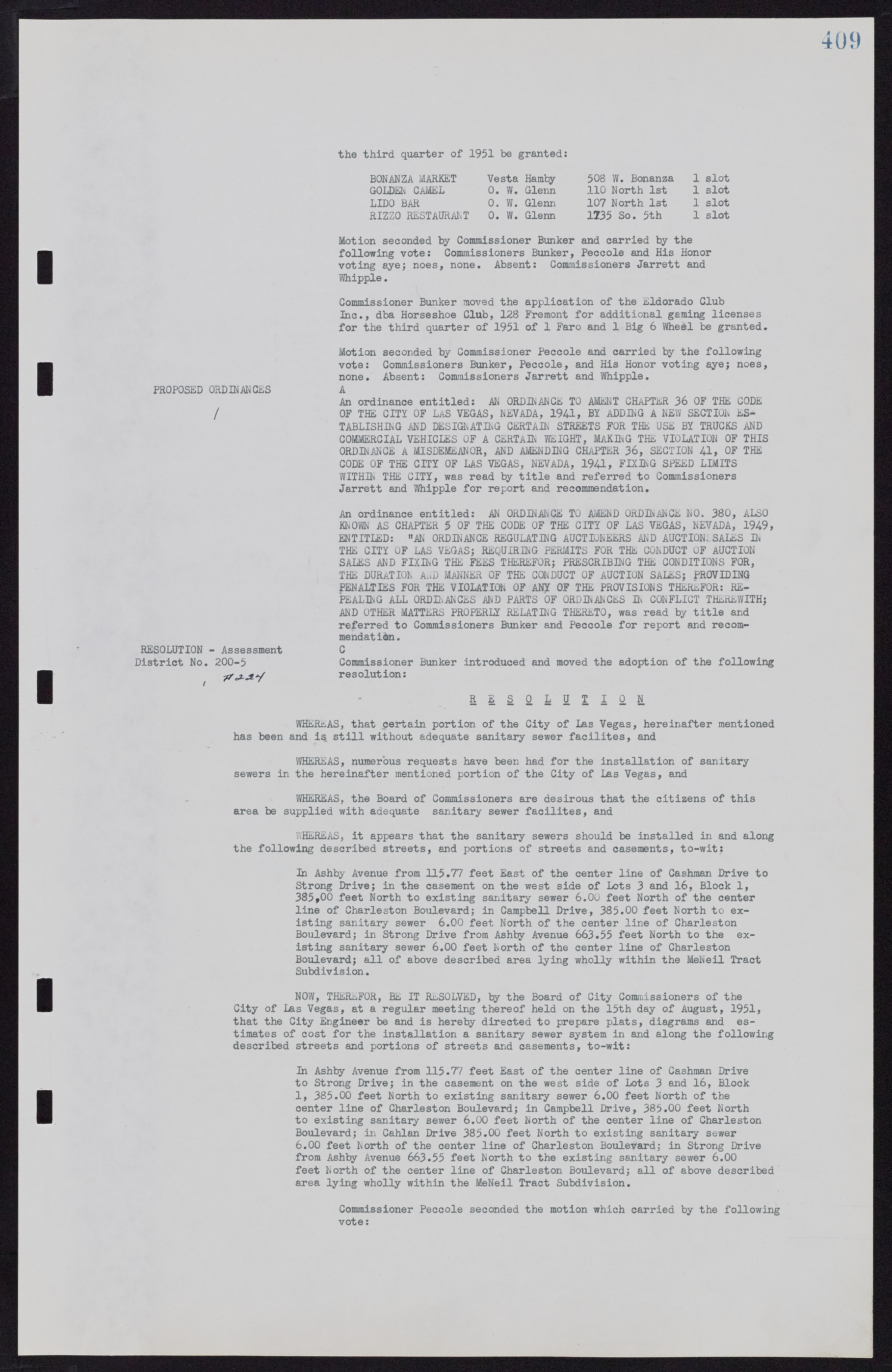 Las Vegas City Commission Minutes, November 7, 1949 to May 21, 1952, lvc000007-425