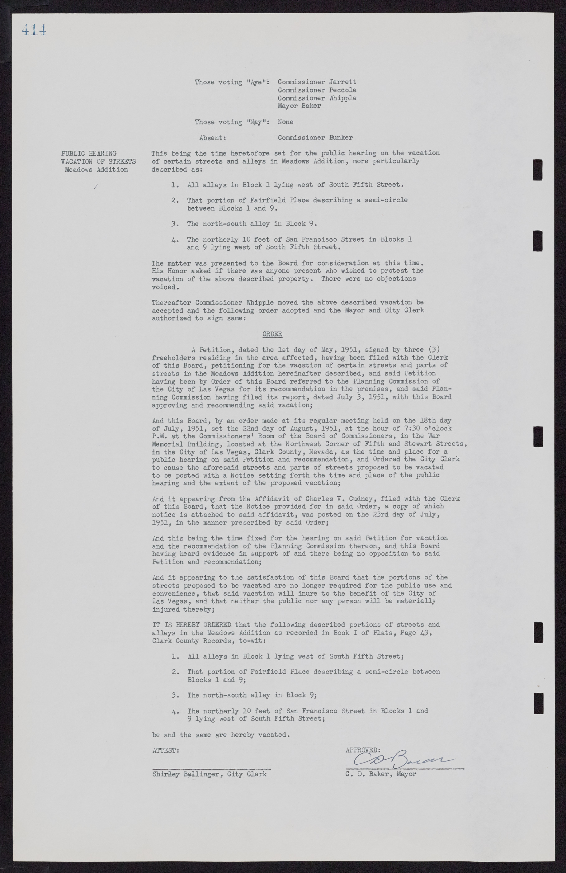 Las Vegas City Commission Minutes, November 7, 1949 to May 21, 1952, lvc000007-430