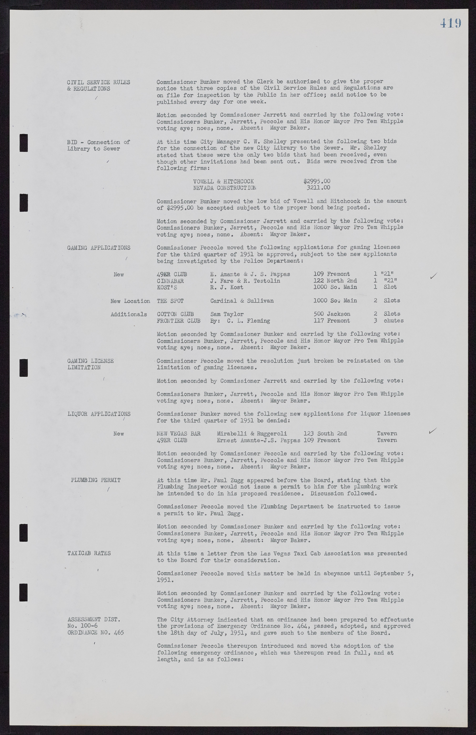 Las Vegas City Commission Minutes, November 7, 1949 to May 21, 1952, lvc000007-435