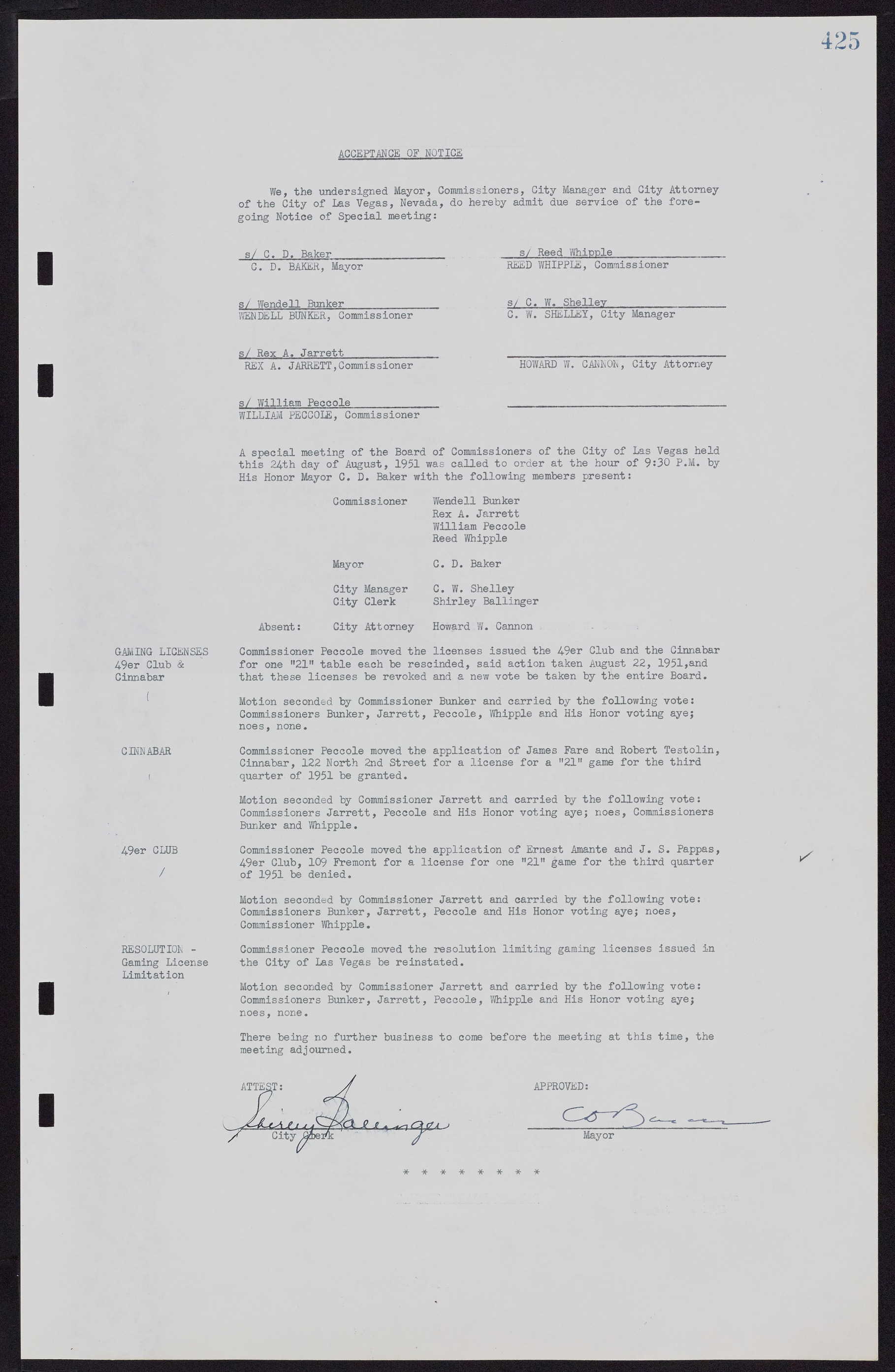 Las Vegas City Commission Minutes, November 7, 1949 to May 21, 1952, lvc000007-441