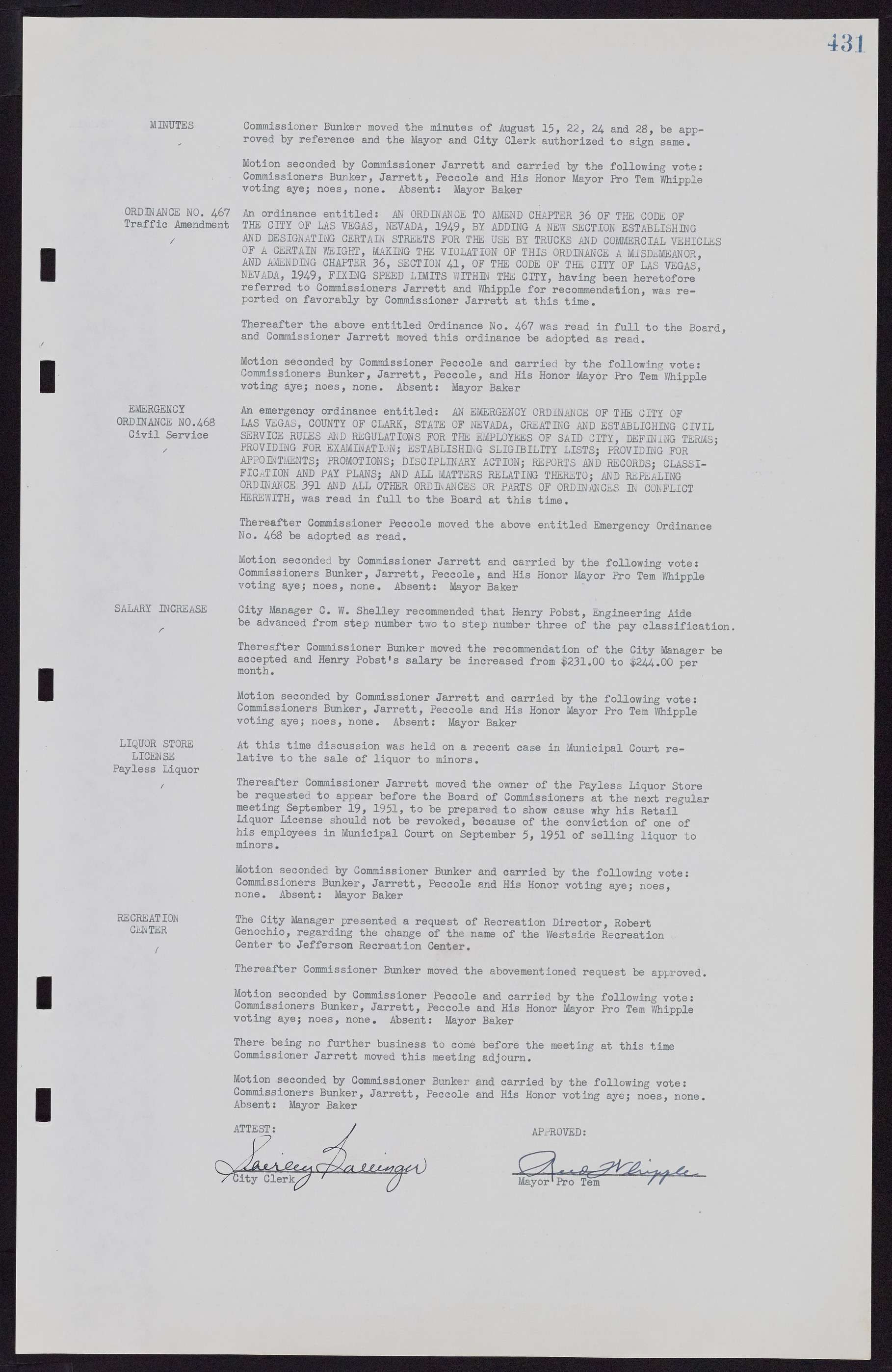 Las Vegas City Commission Minutes, November 7, 1949 to May 21, 1952, lvc000007-447
