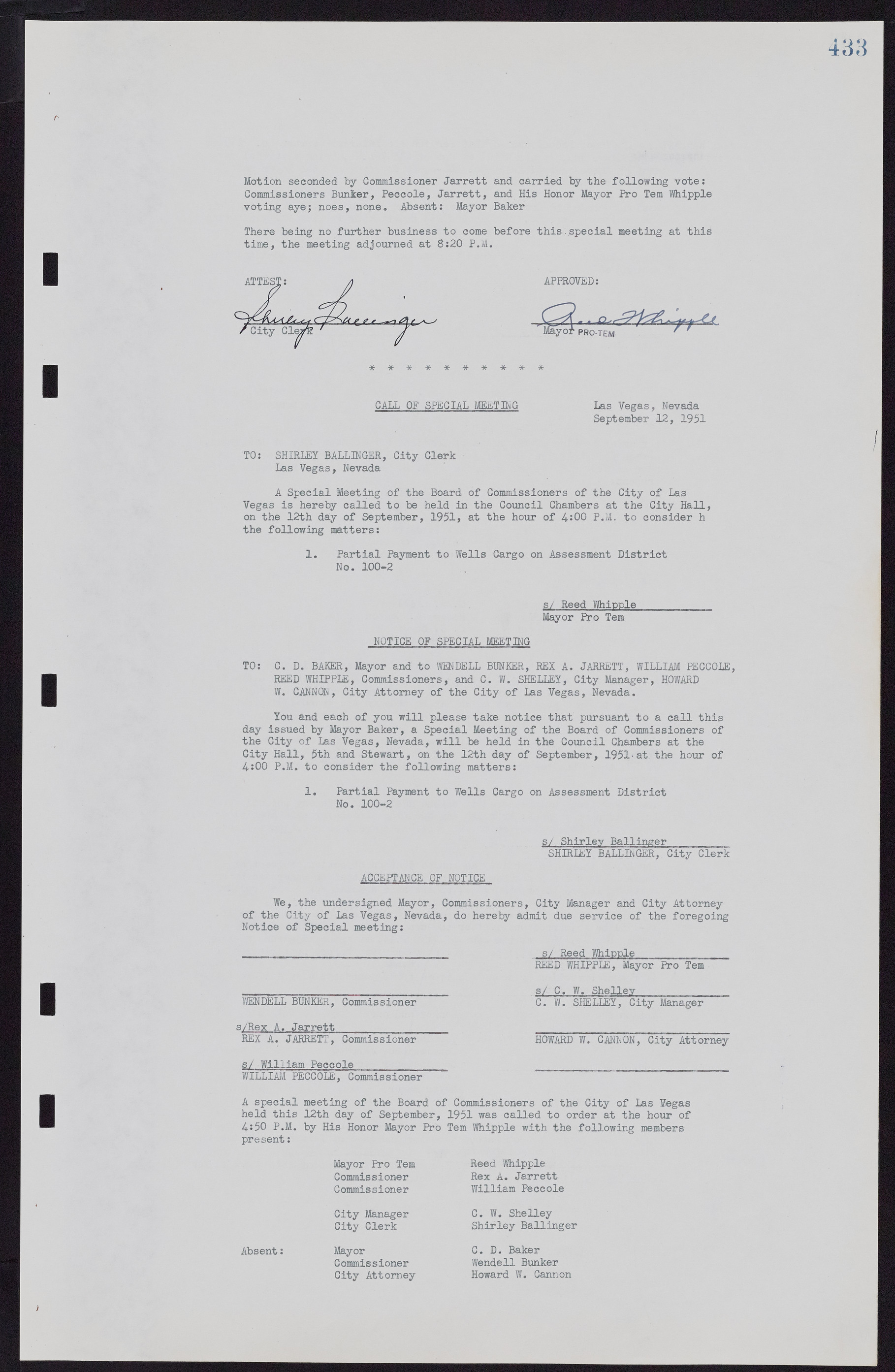 Las Vegas City Commission Minutes, November 7, 1949 to May 21, 1952, lvc000007-449