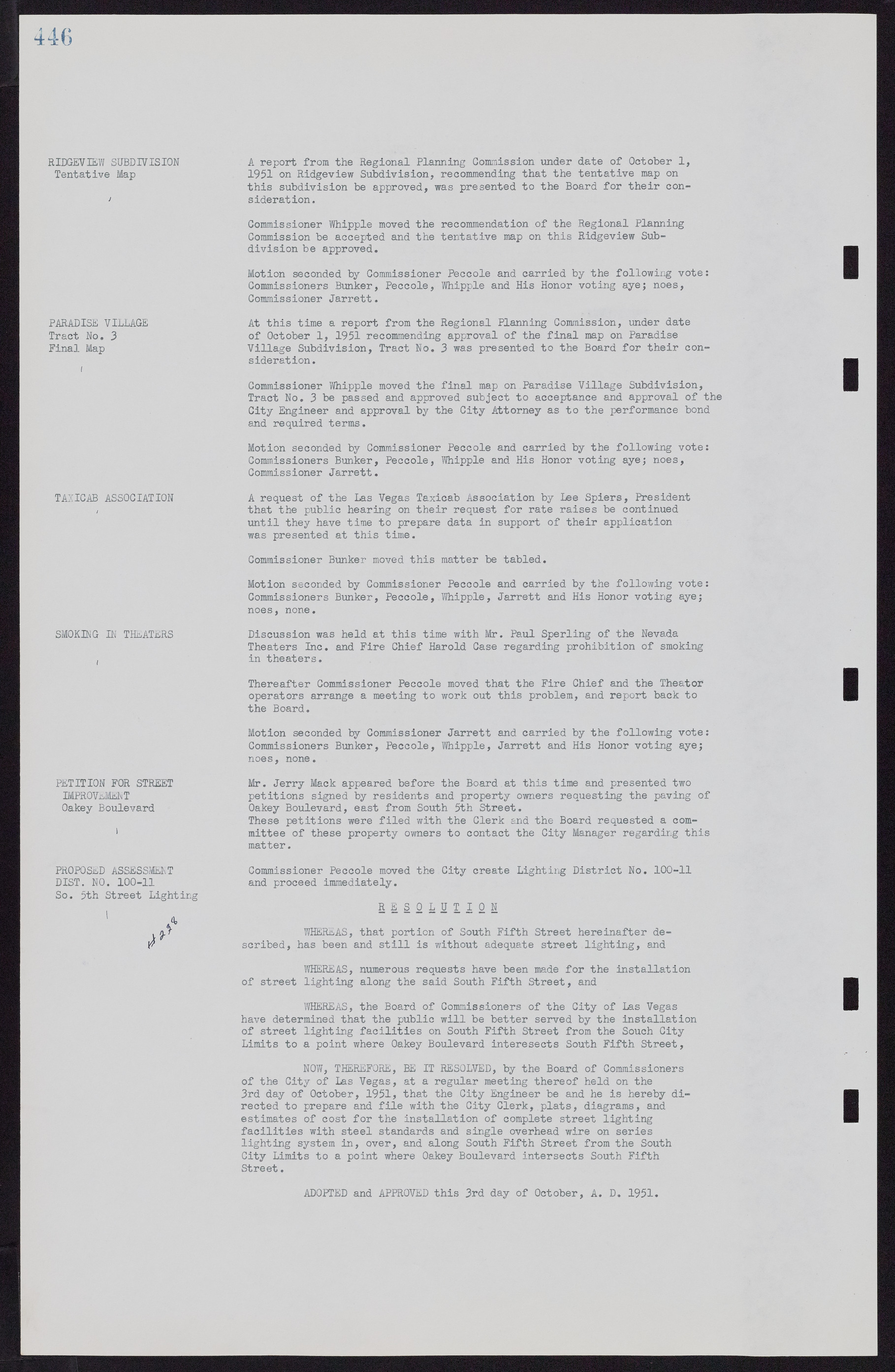 Las Vegas City Commission Minutes, November 7, 1949 to May 21, 1952, lvc000007-462