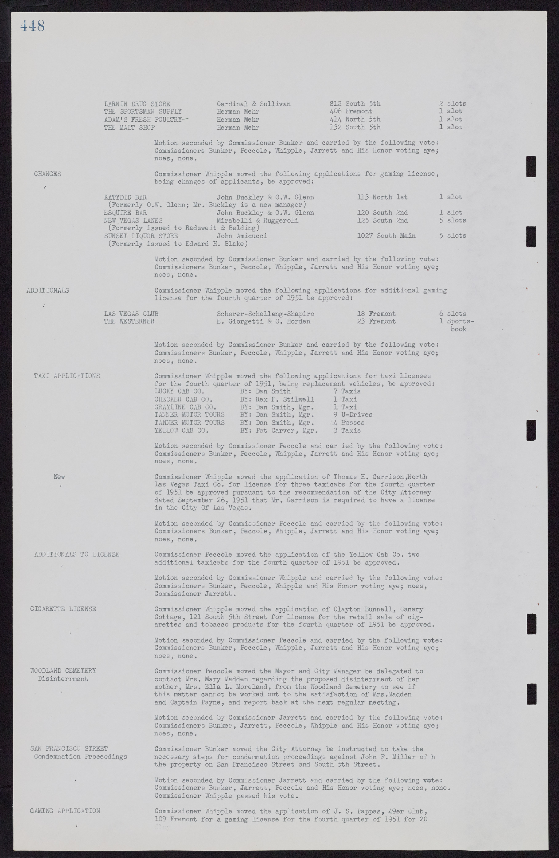 Las Vegas City Commission Minutes, November 7, 1949 to May 21, 1952, lvc000007-464