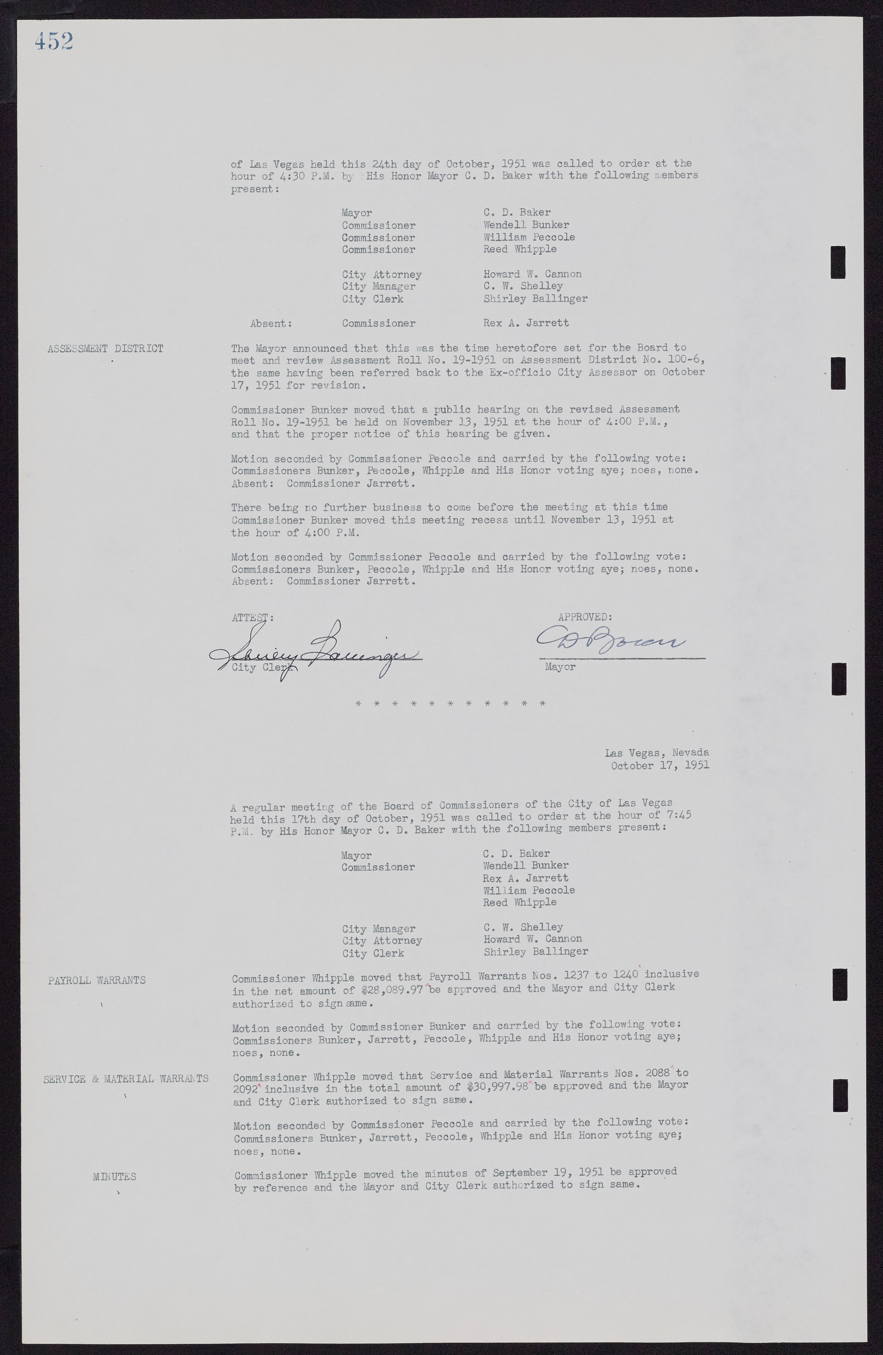 Las Vegas City Commission Minutes, November 7, 1949 to May 21, 1952, lvc000007-468