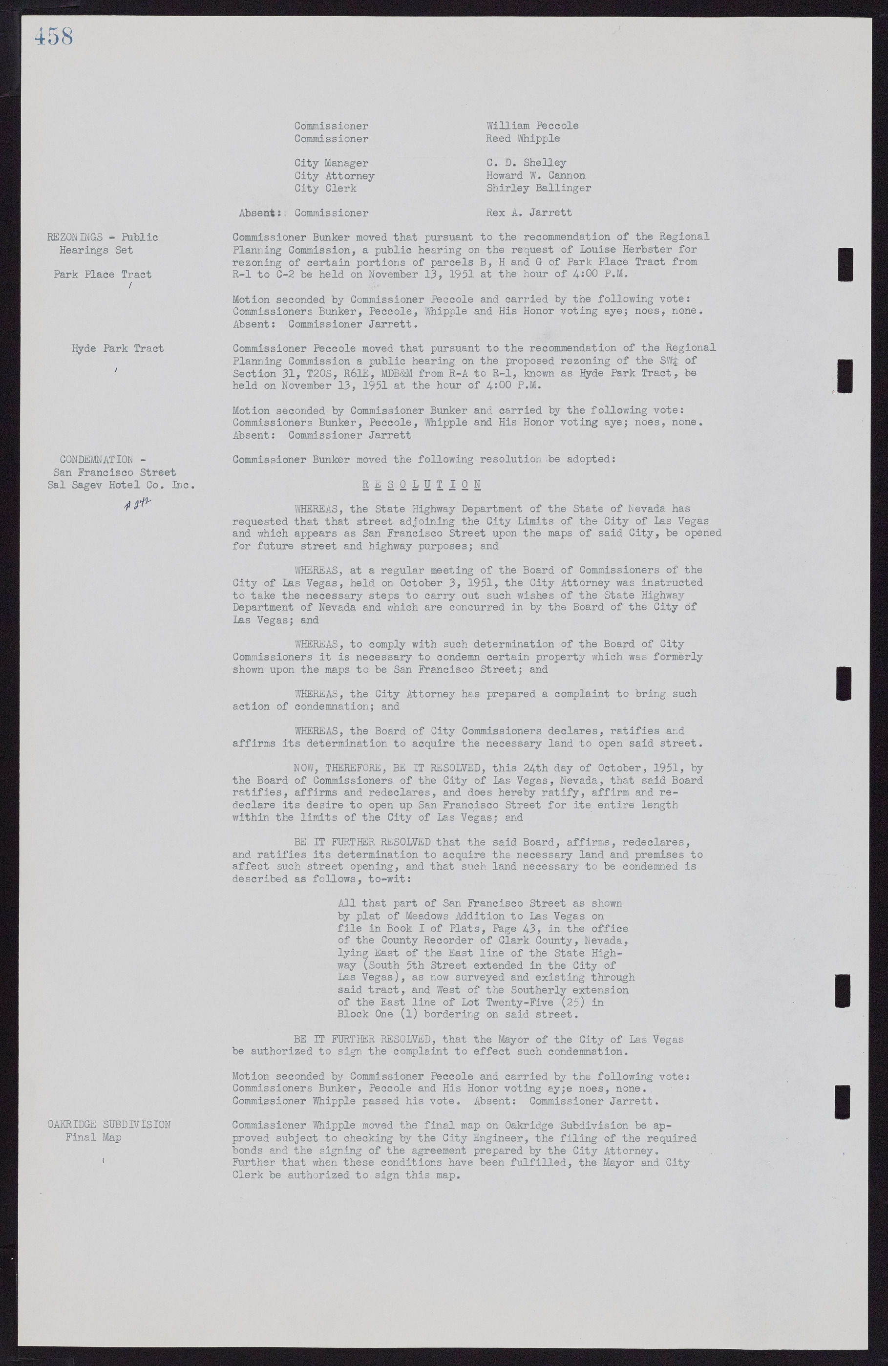 Las Vegas City Commission Minutes, November 7, 1949 to May 21, 1952, lvc000007-474