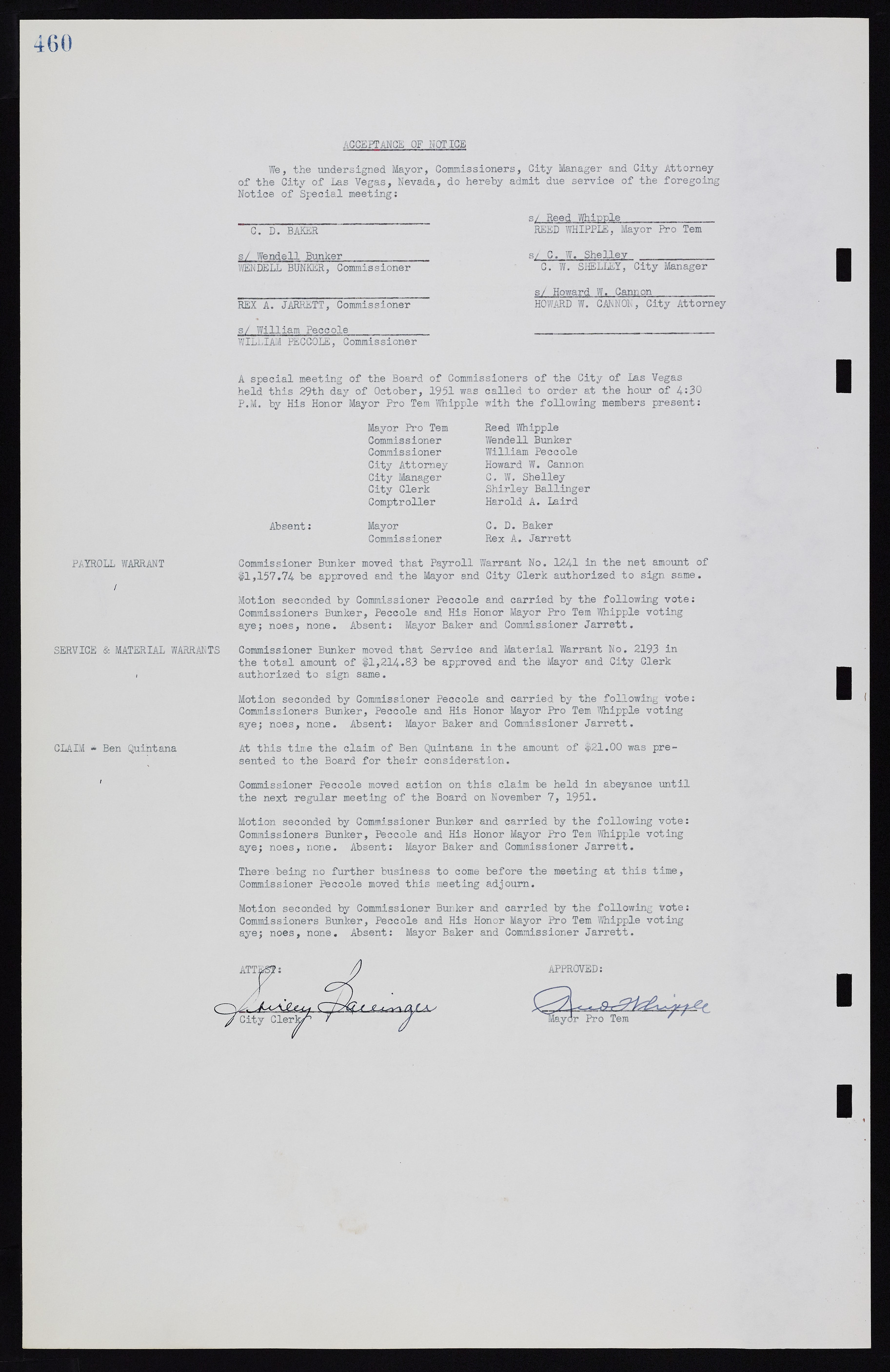 Las Vegas City Commission Minutes, November 7, 1949 to May 21, 1952, lvc000007-476