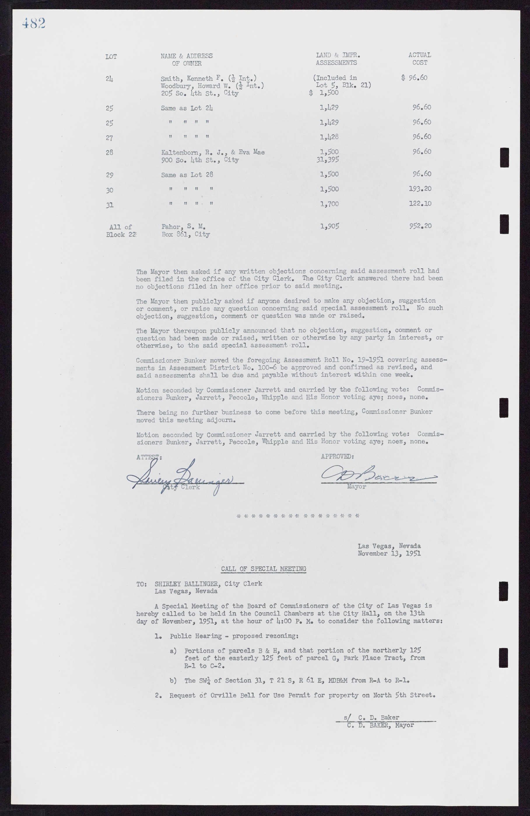 Las Vegas City Commission Minutes, November 7, 1949 to May 21, 1952, lvc000007-498