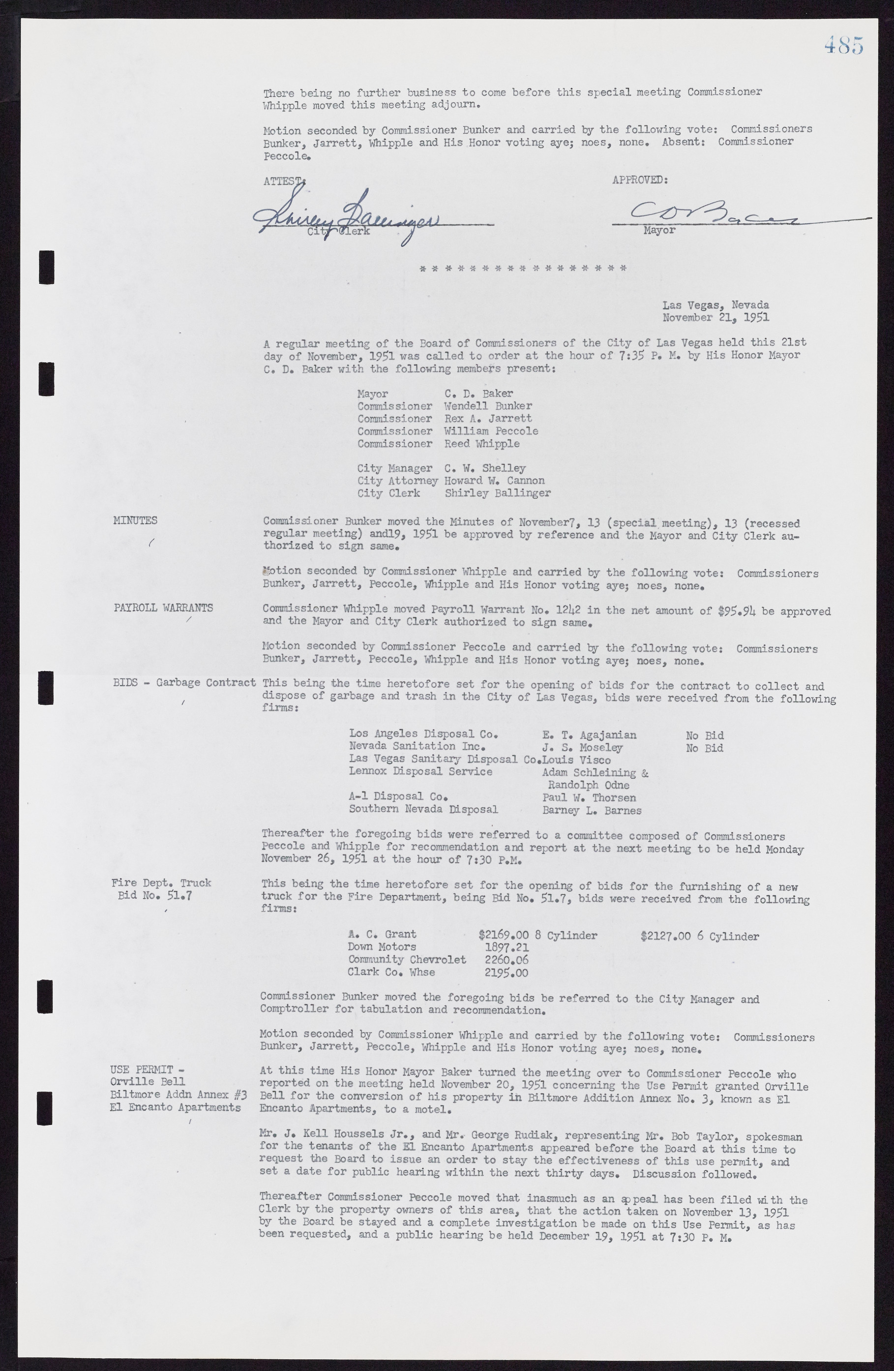 Las Vegas City Commission Minutes, November 7, 1949 to May 21, 1952, lvc000007-501