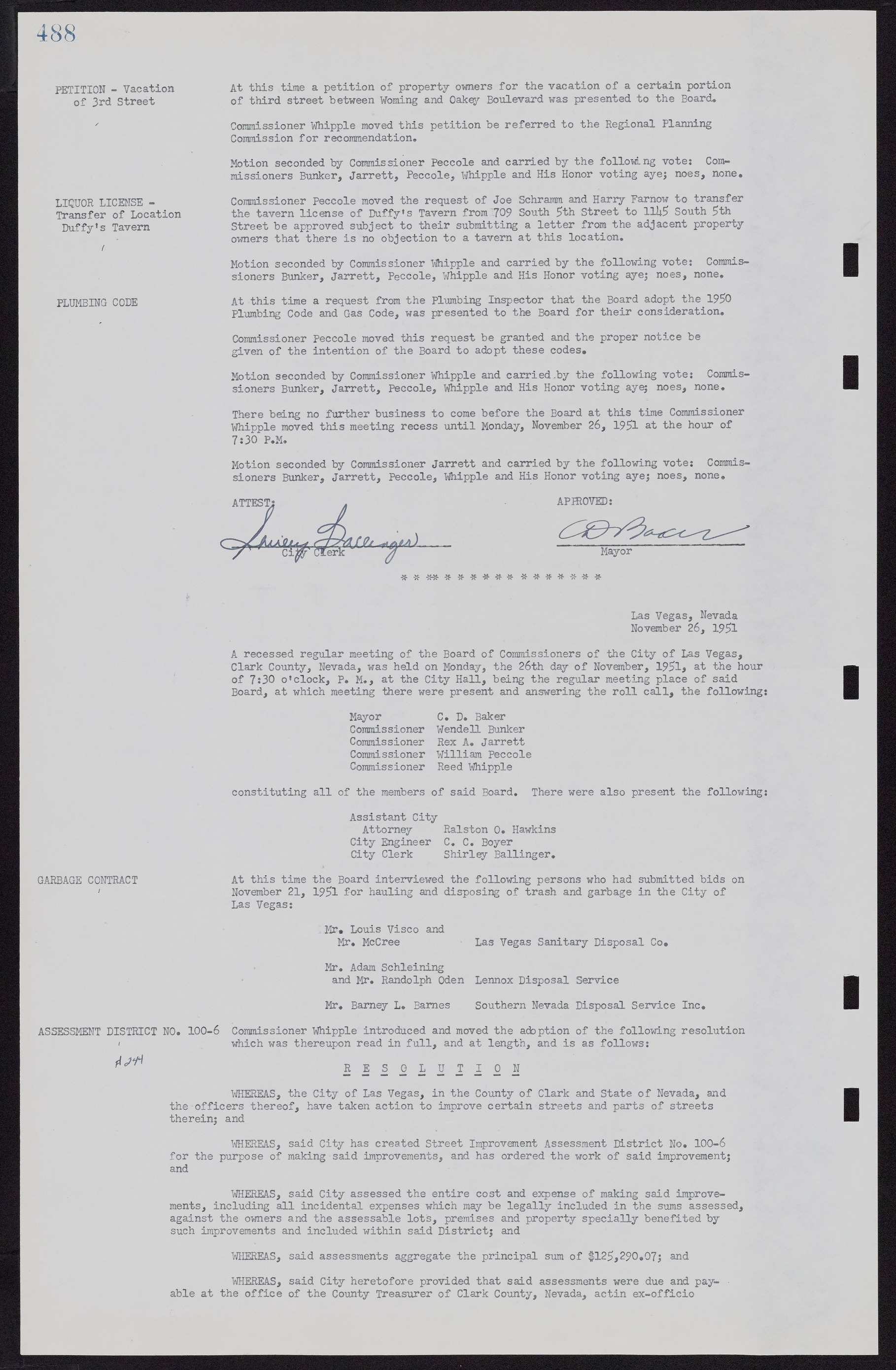 Las Vegas City Commission Minutes, November 7, 1949 to May 21, 1952, lvc000007-504