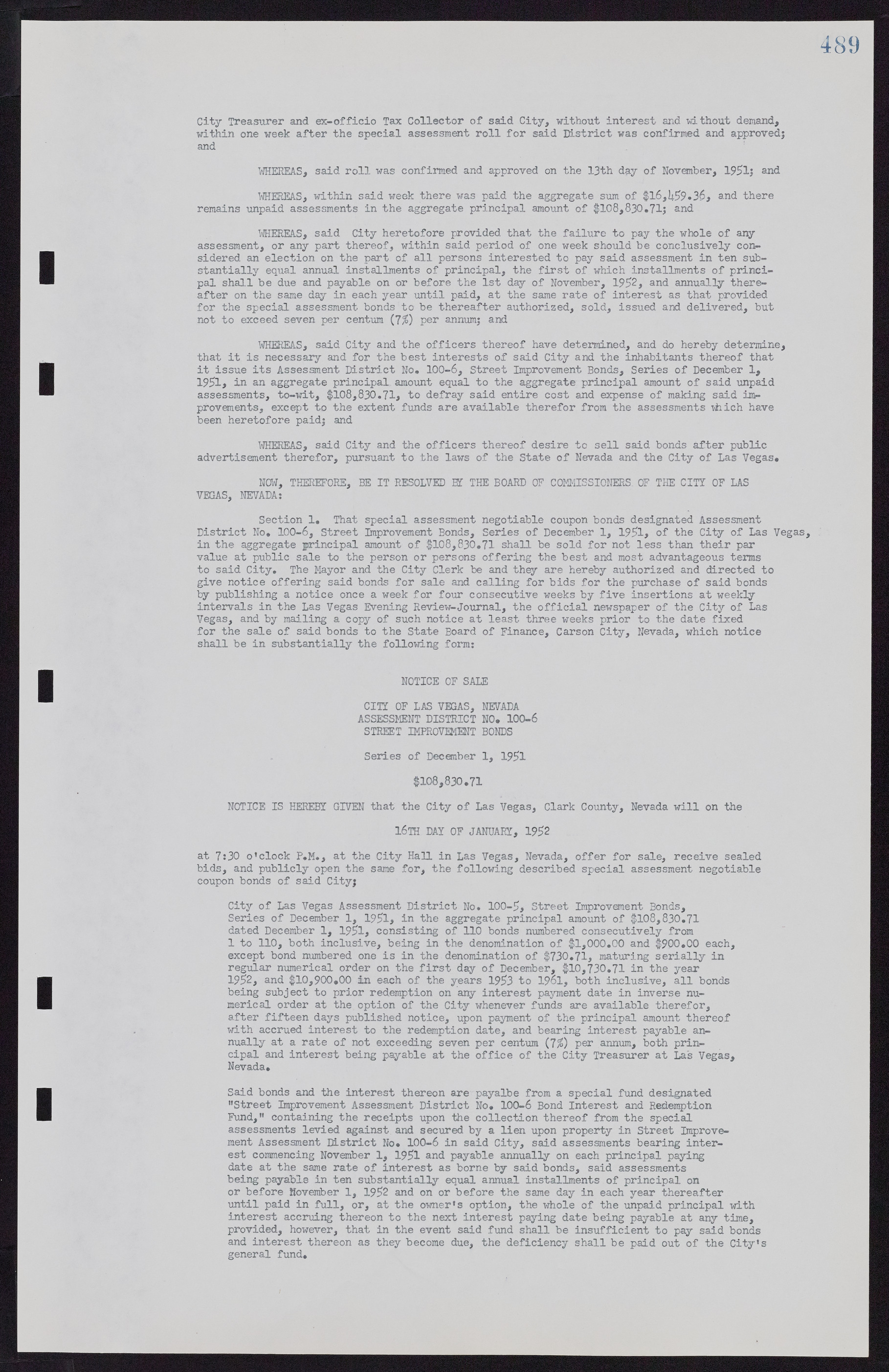 Las Vegas City Commission Minutes, November 7, 1949 to May 21, 1952, lvc000007-505