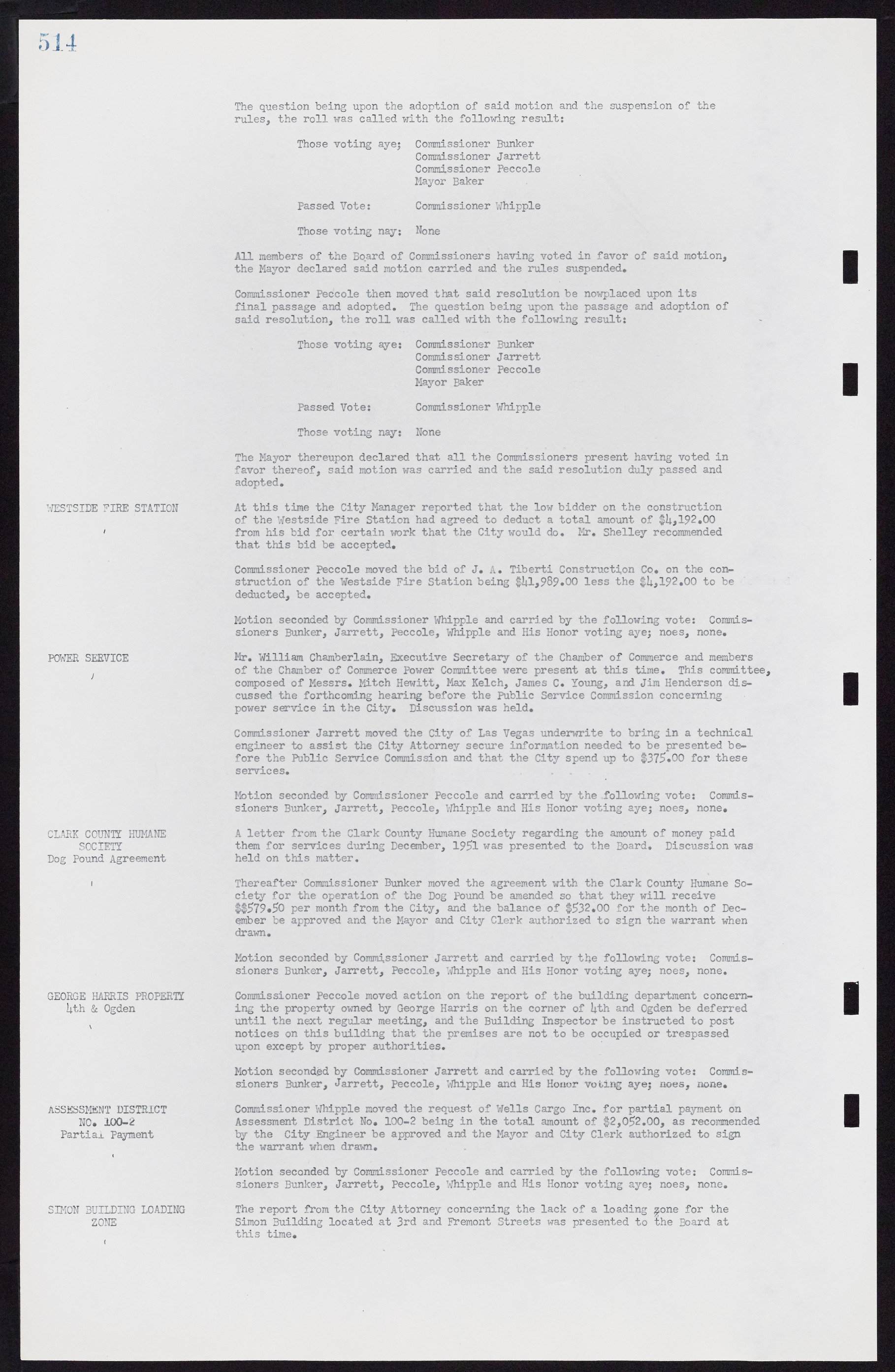 Las Vegas City Commission Minutes, November 7, 1949 to May 21, 1952, lvc000007-532