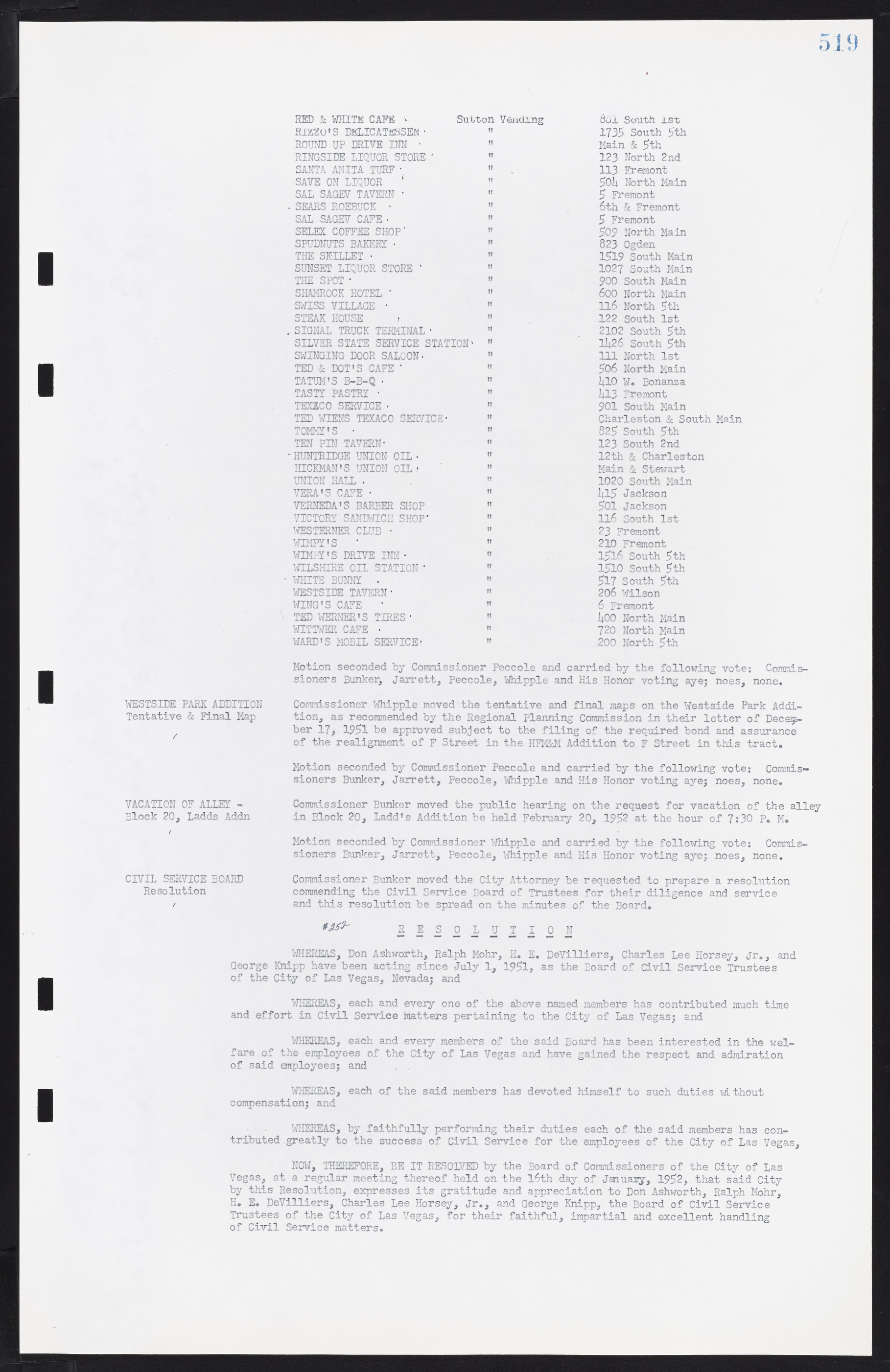 Las Vegas City Commission Minutes, November 7, 1949 to May 21, 1952, lvc000007-537