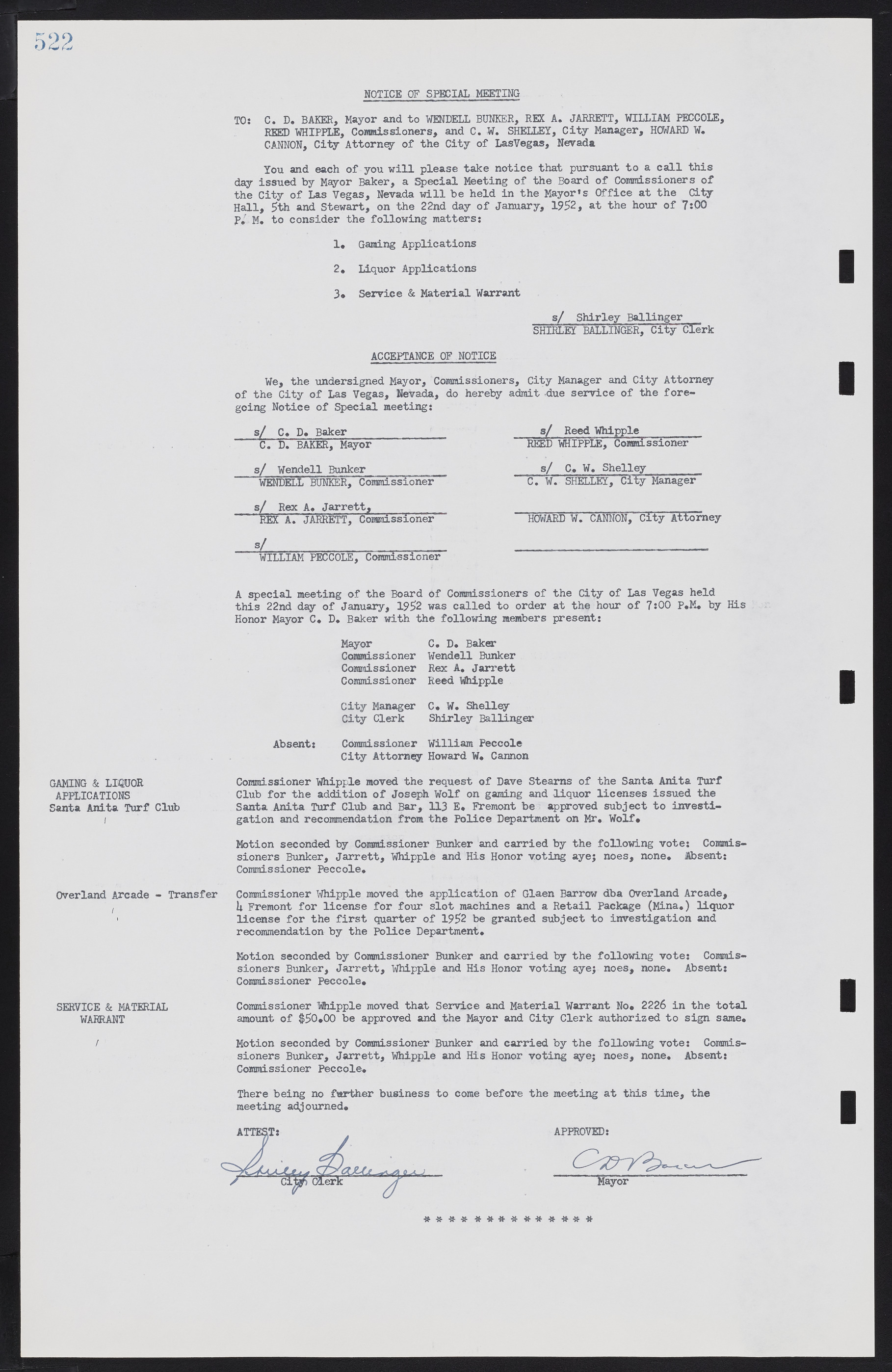 Las Vegas City Commission Minutes, November 7, 1949 to May 21, 1952, lvc000007-540