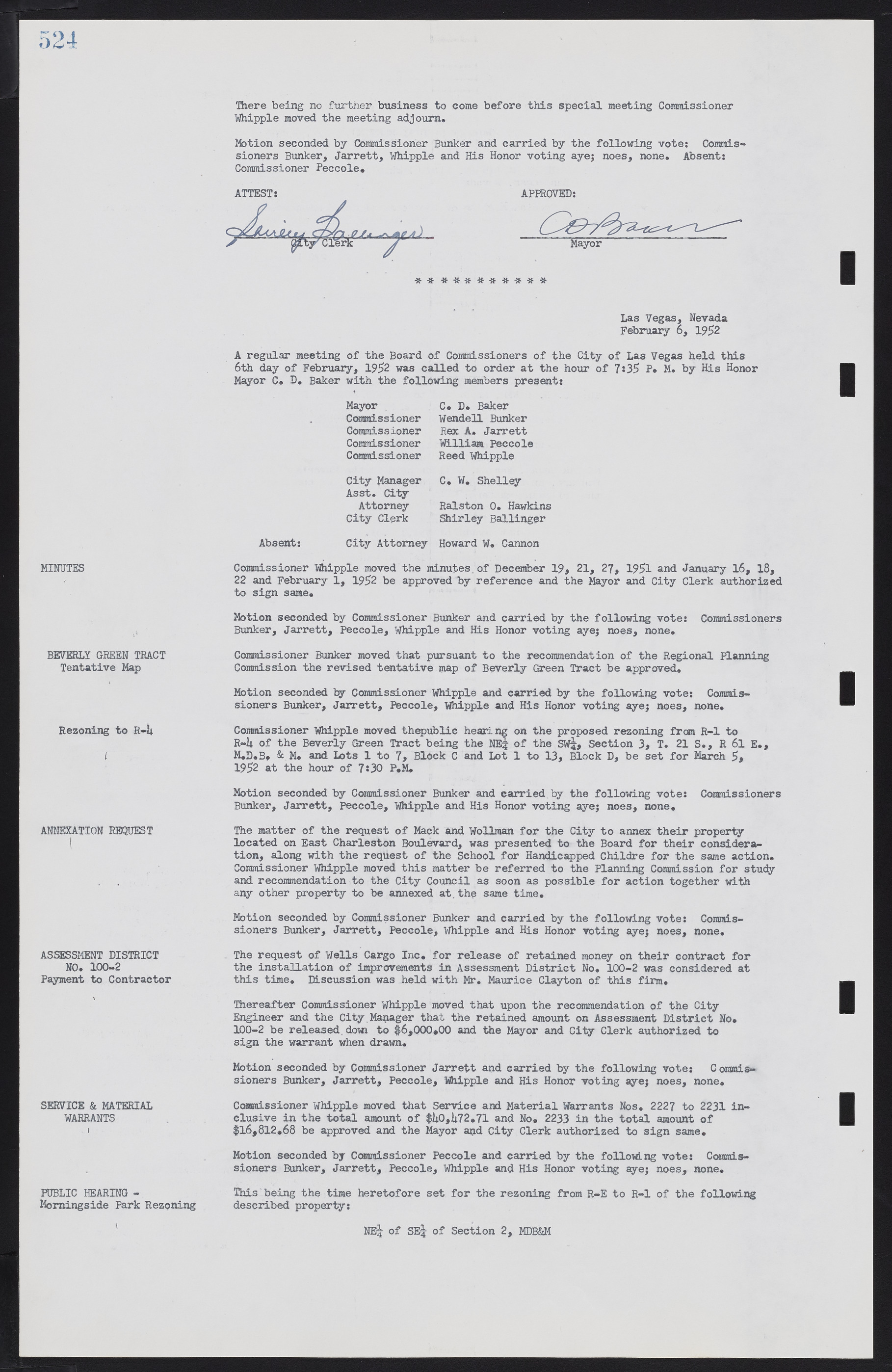 Las Vegas City Commission Minutes, November 7, 1949 to May 21, 1952, lvc000007-542